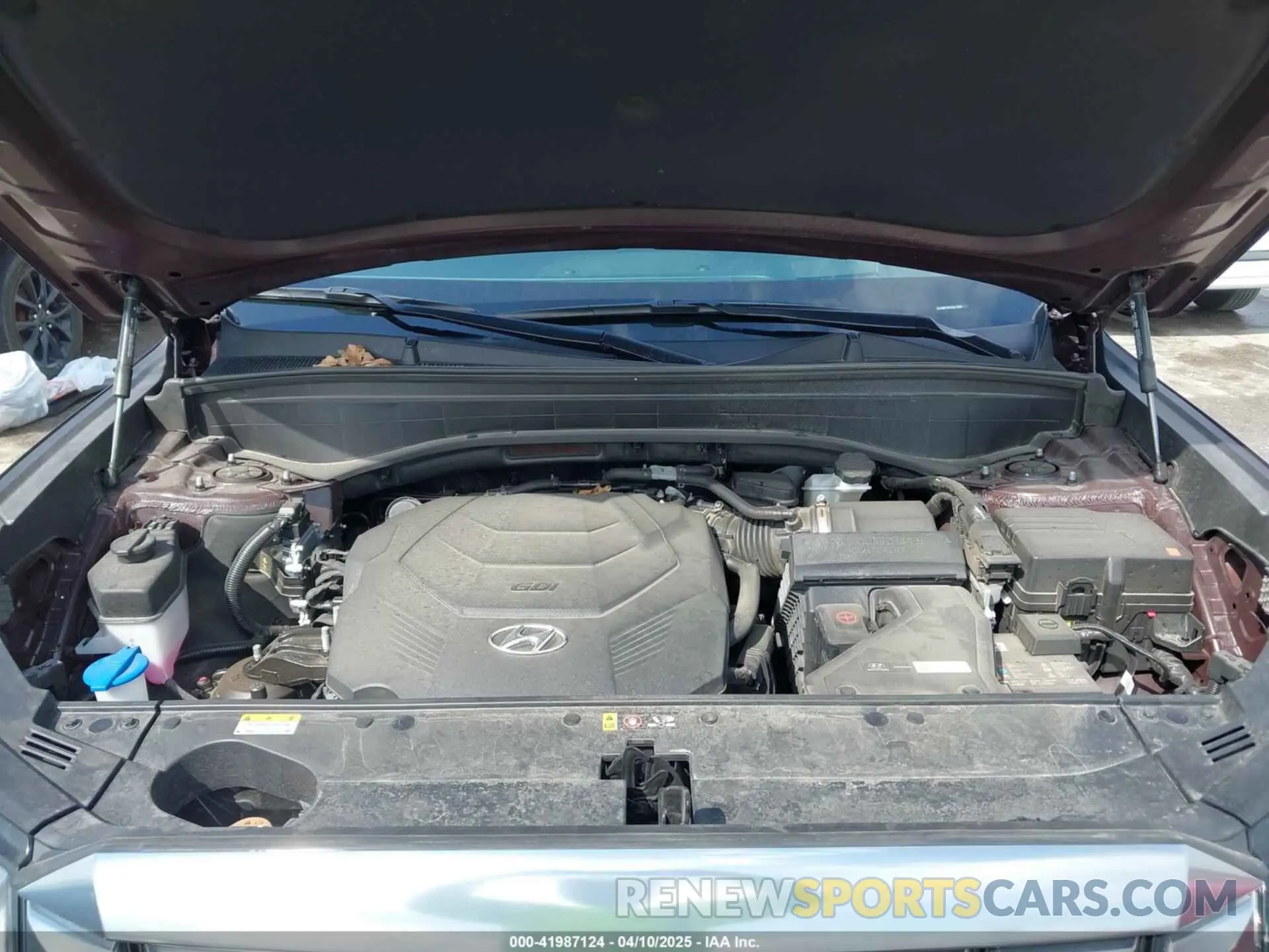 10 fotografías del automóvil dañado KM8R7DGE4RU726697 HYUNDAI PALISADE 2024