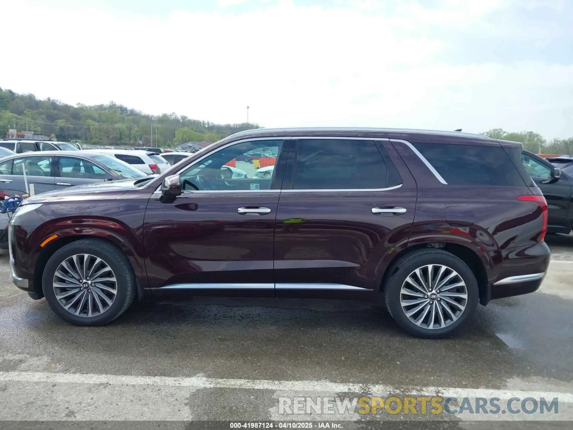 14 fotografías del automóvil dañado KM8R7DGE4RU726697 HYUNDAI PALISADE 2024