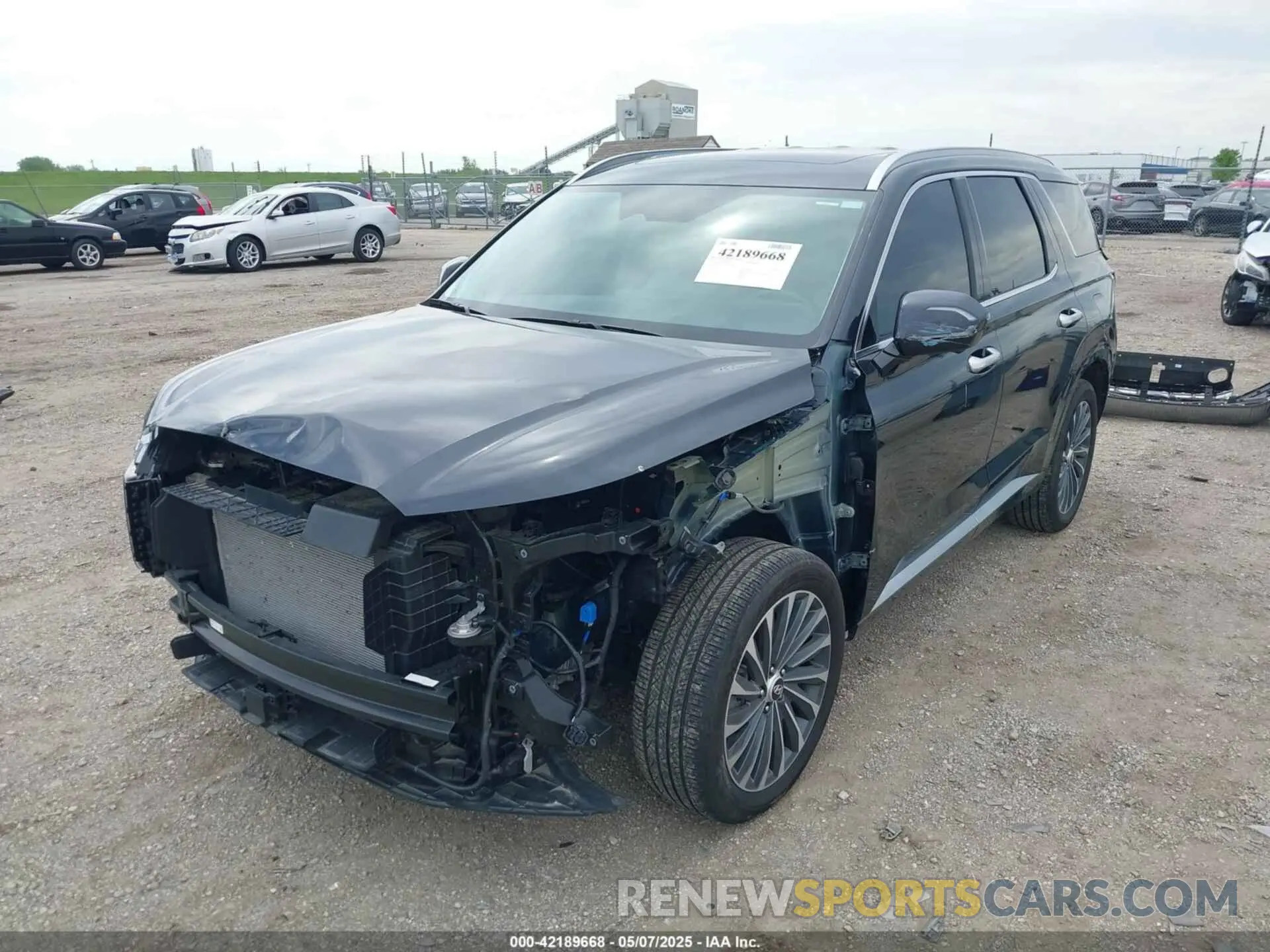 2 fotografías del automóvil dañado KM8R7DGE4RU786205 HYUNDAI PALISADE 2024