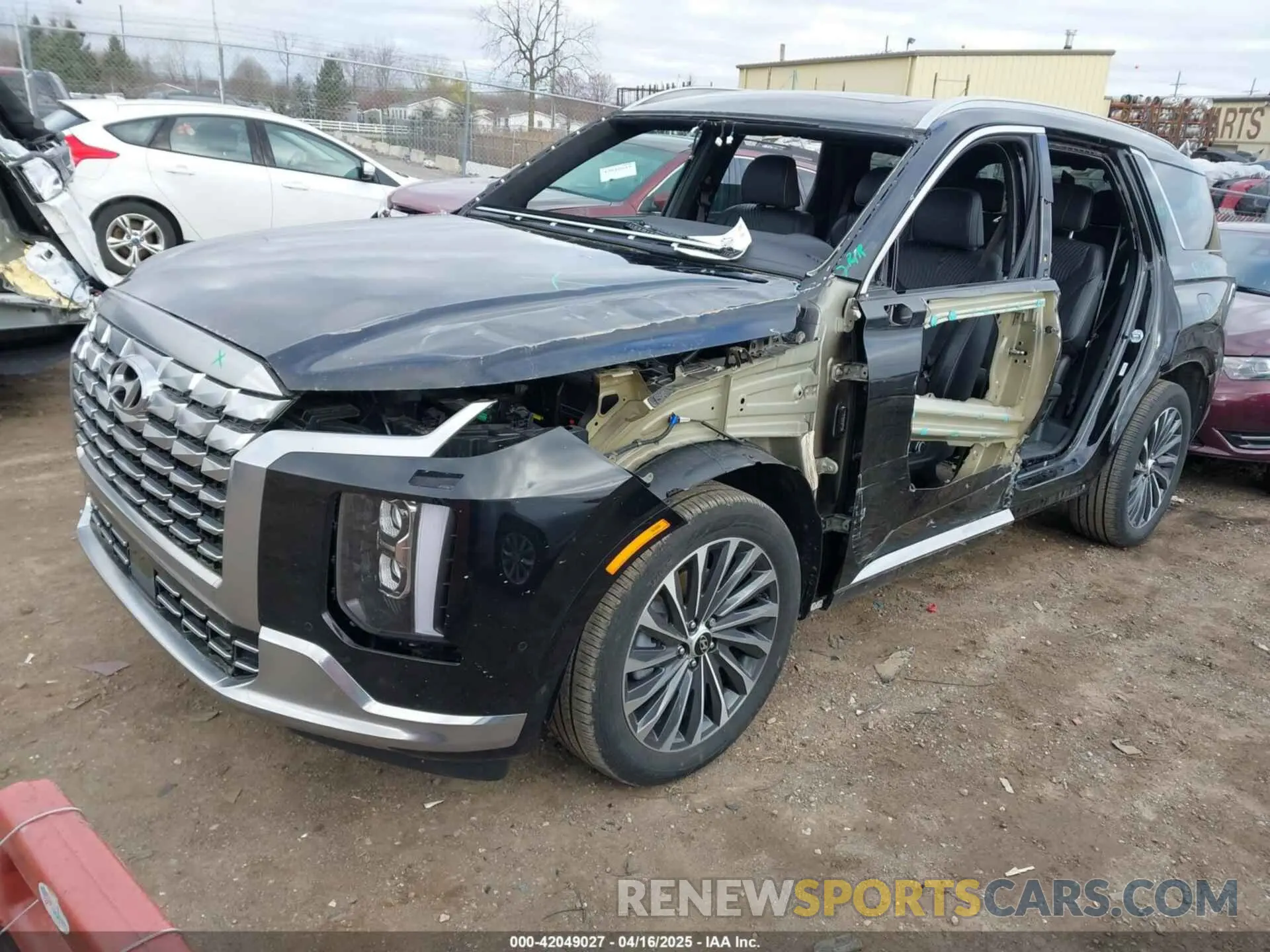2 fotografías del automóvil dañado KM8R7DGE5RU679888 HYUNDAI PALISADE 2024