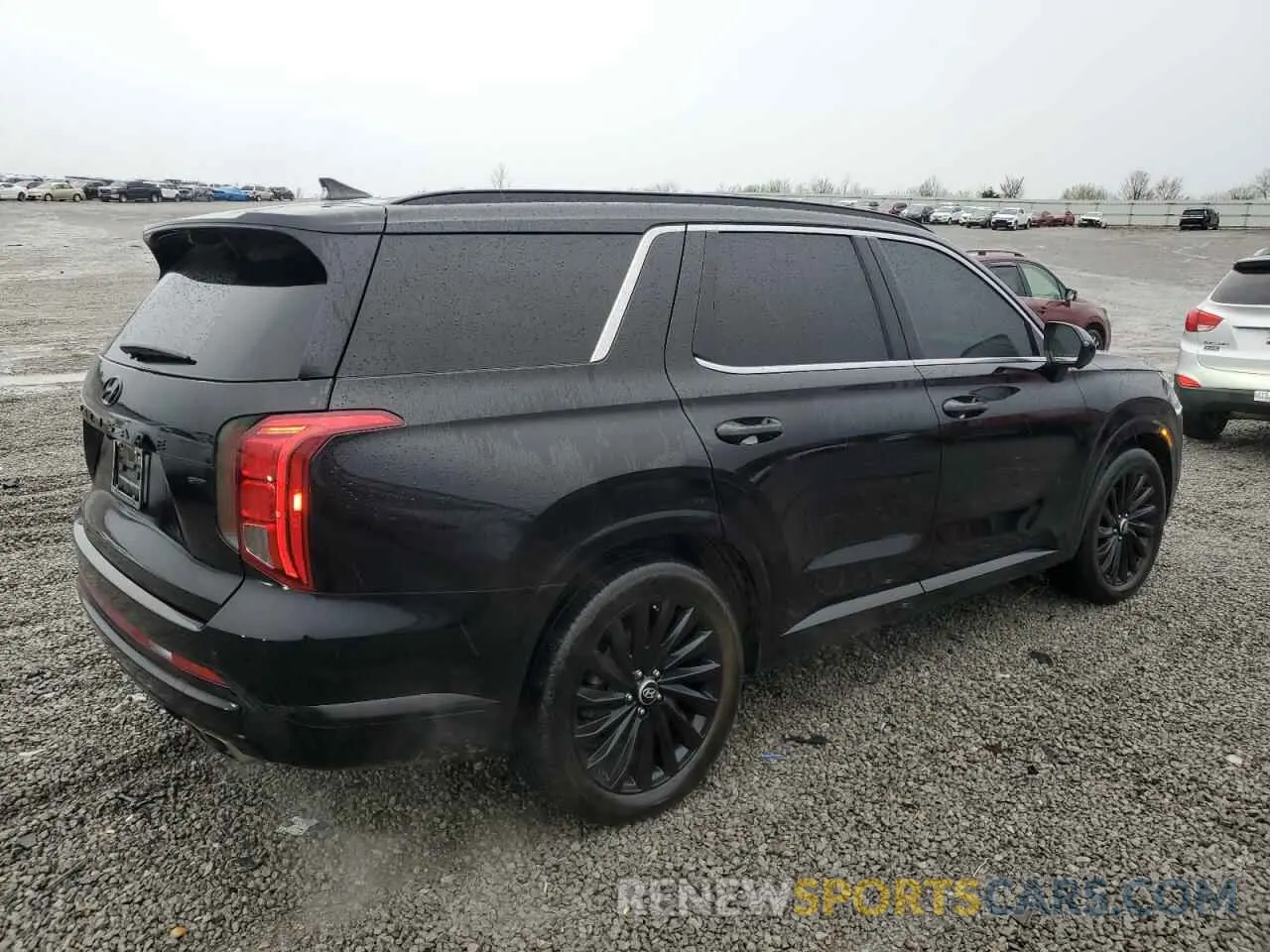 3 fotografías del automóvil dañado KM8R7DGE5RU707611 HYUNDAI PALISADE 2024