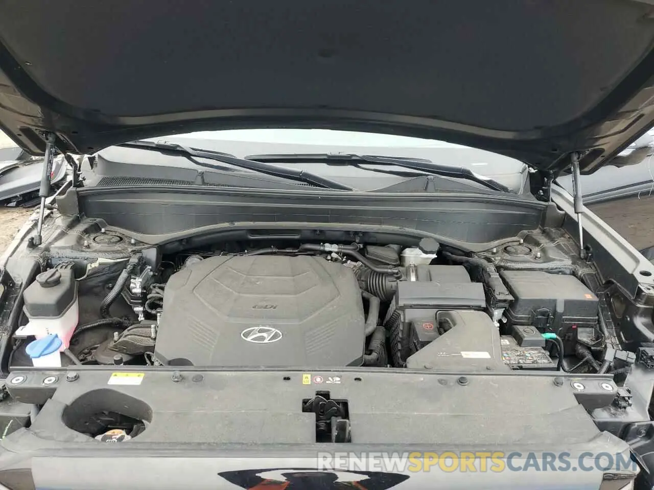 12 fotografías del automóvil dañado KM8R7DGE6RU716950 HYUNDAI PALISADE 2024