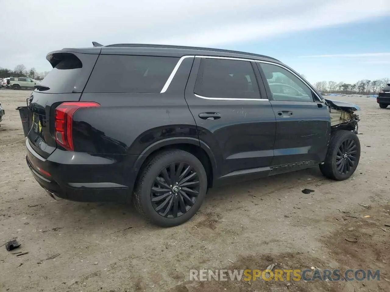 3 fotografías del automóvil dañado KM8R7DGE6RU716950 HYUNDAI PALISADE 2024