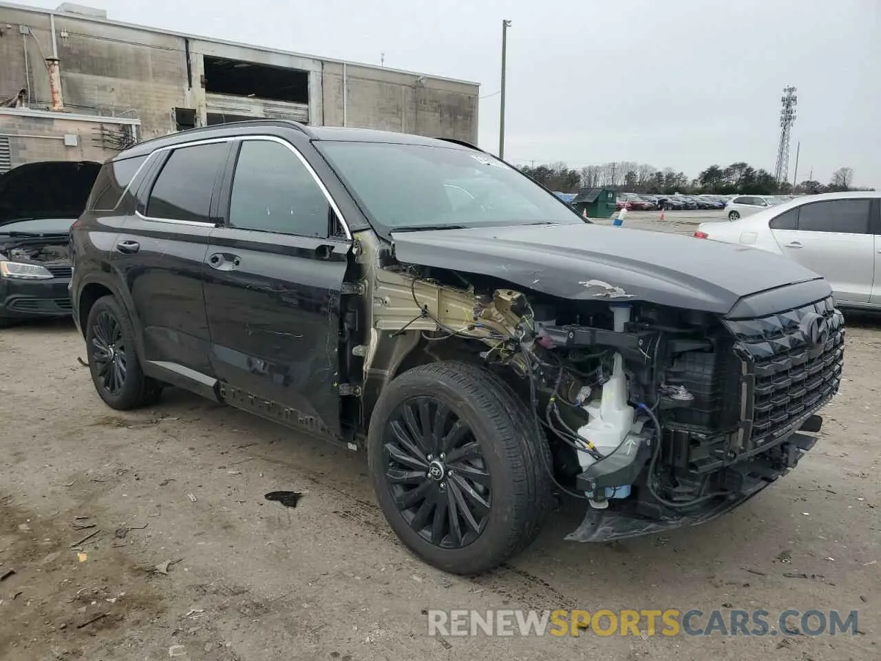 4 fotografías del automóvil dañado KM8R7DGE6RU716950 HYUNDAI PALISADE 2024