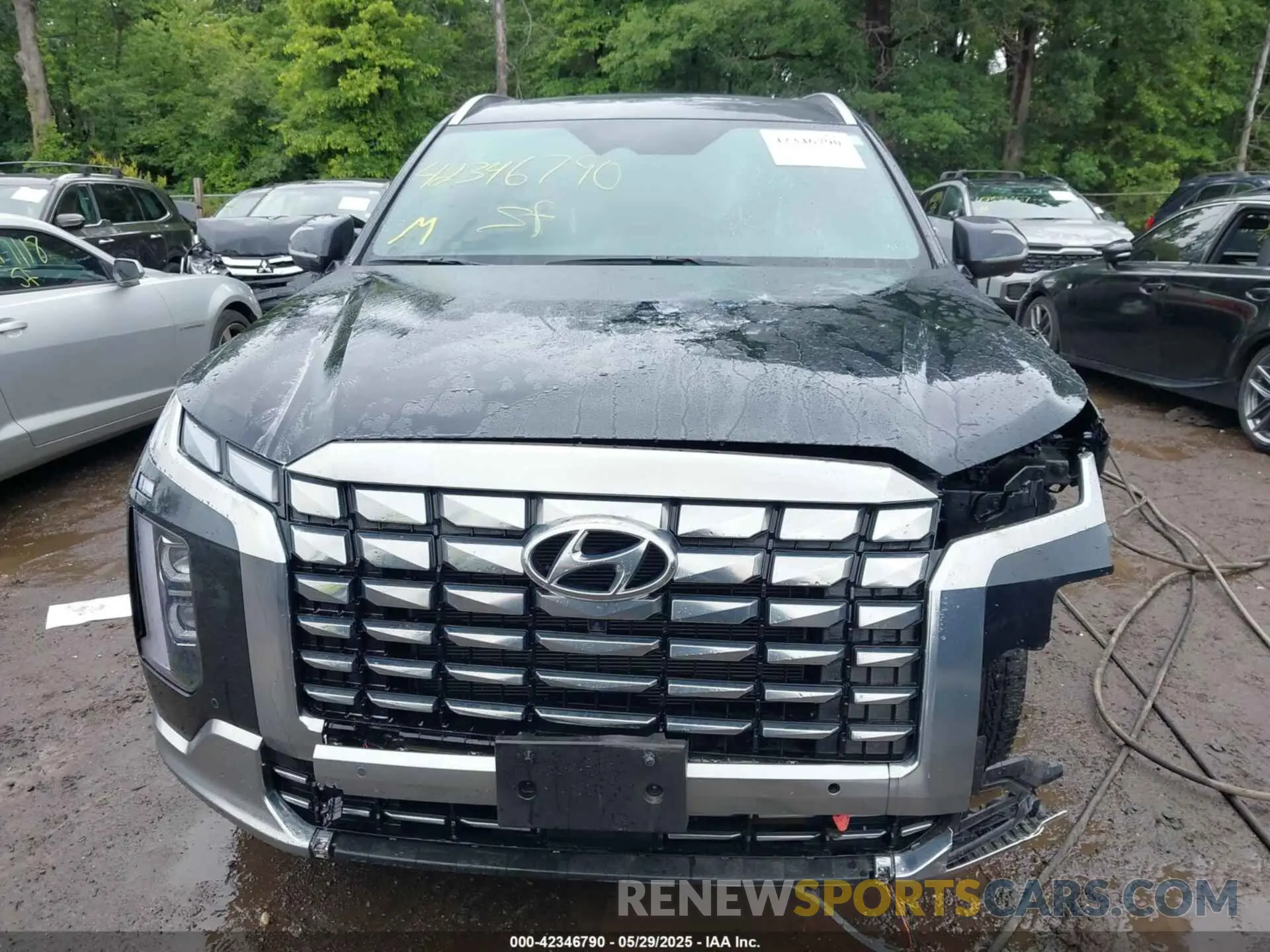12 fotografías del automóvil dañado KM8R7DGE7RU650635 HYUNDAI PALISADE 2024