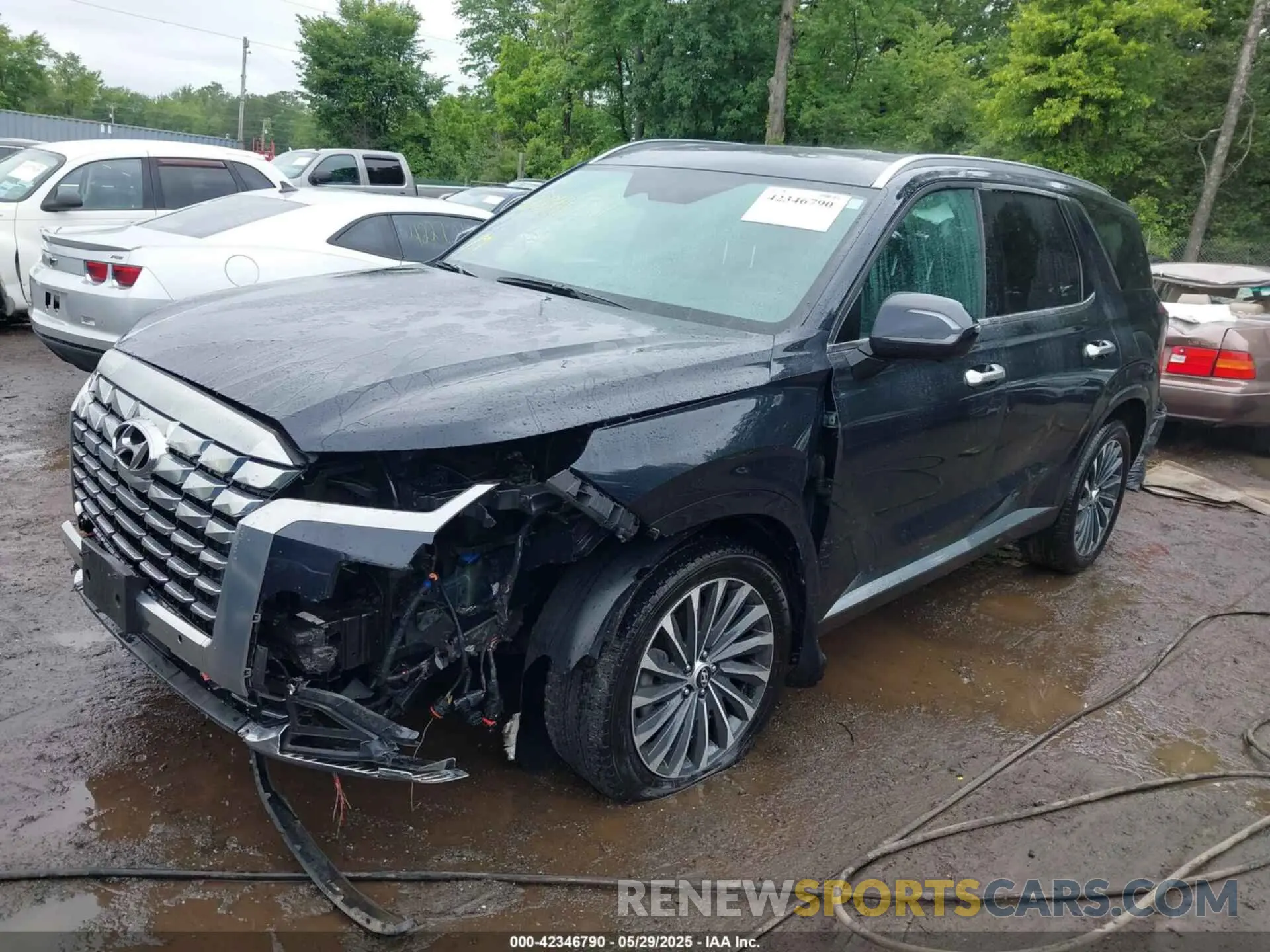 2 fotografías del automóvil dañado KM8R7DGE7RU650635 HYUNDAI PALISADE 2024