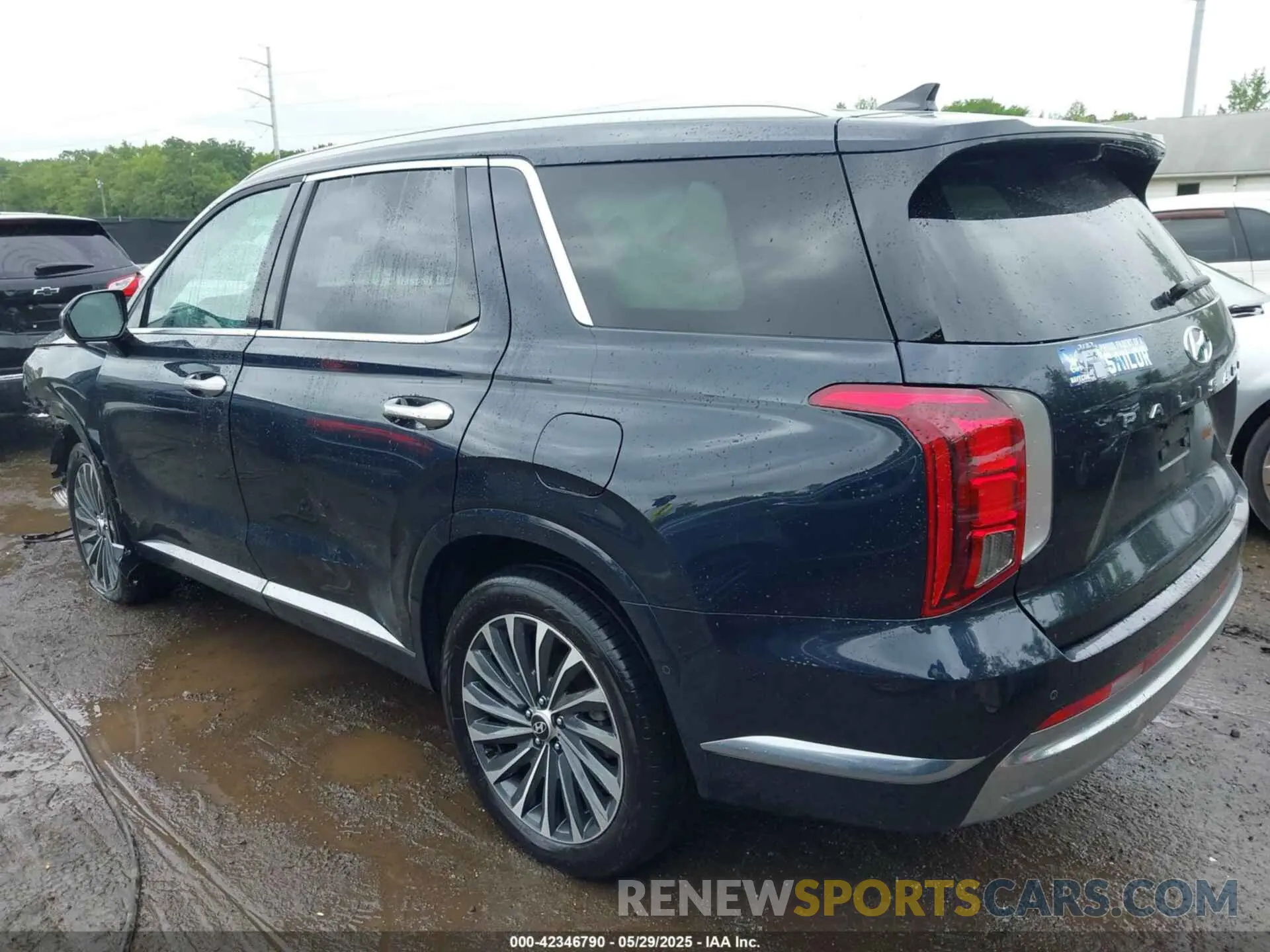 3 fotografías del automóvil dañado KM8R7DGE7RU650635 HYUNDAI PALISADE 2024