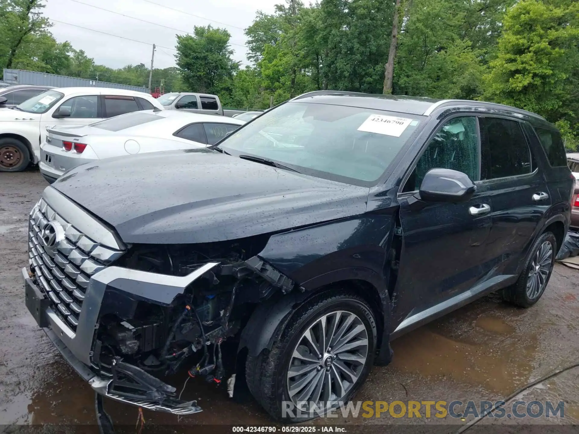 6 fotografías del automóvil dañado KM8R7DGE7RU650635 HYUNDAI PALISADE 2024