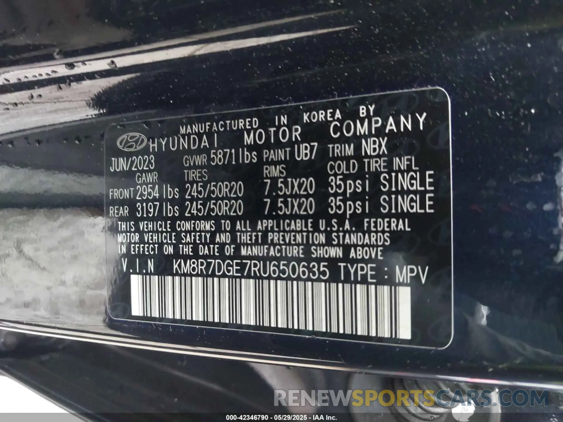 9 fotografías del automóvil dañado KM8R7DGE7RU650635 HYUNDAI PALISADE 2024