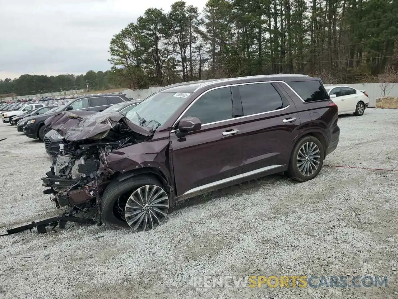 1 fotografías del automóvil dañado KM8R7DGE7RU654586 HYUNDAI PALISADE 2024