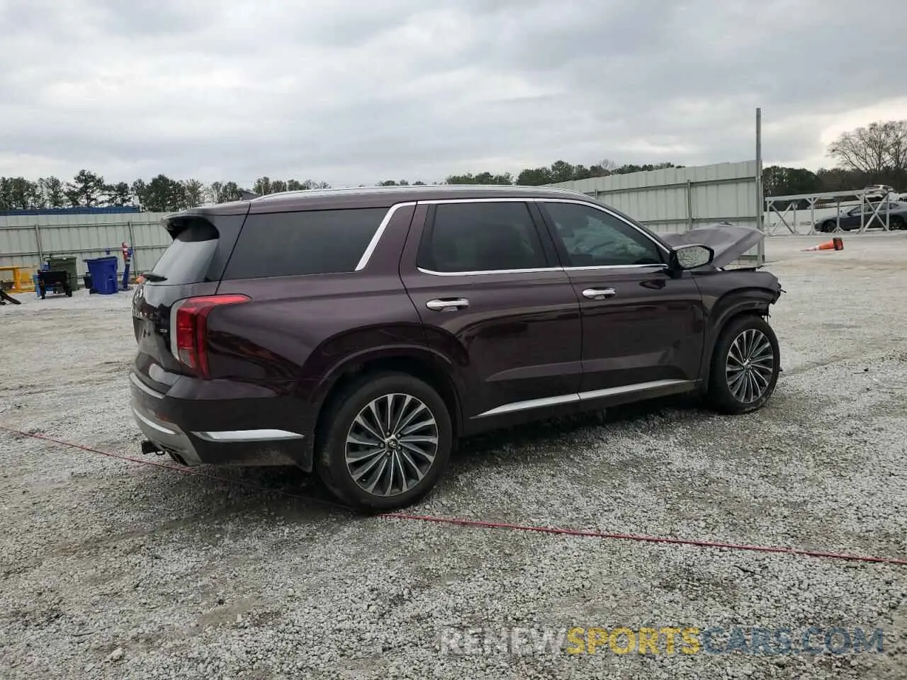 3 fotografías del automóvil dañado KM8R7DGE7RU654586 HYUNDAI PALISADE 2024