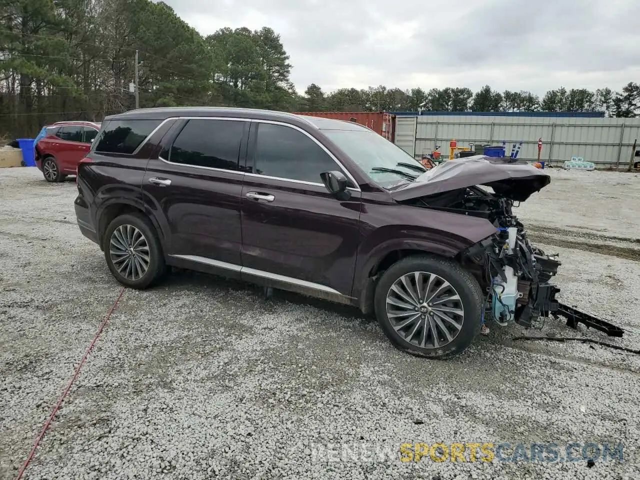 4 fotografías del automóvil dañado KM8R7DGE7RU654586 HYUNDAI PALISADE 2024