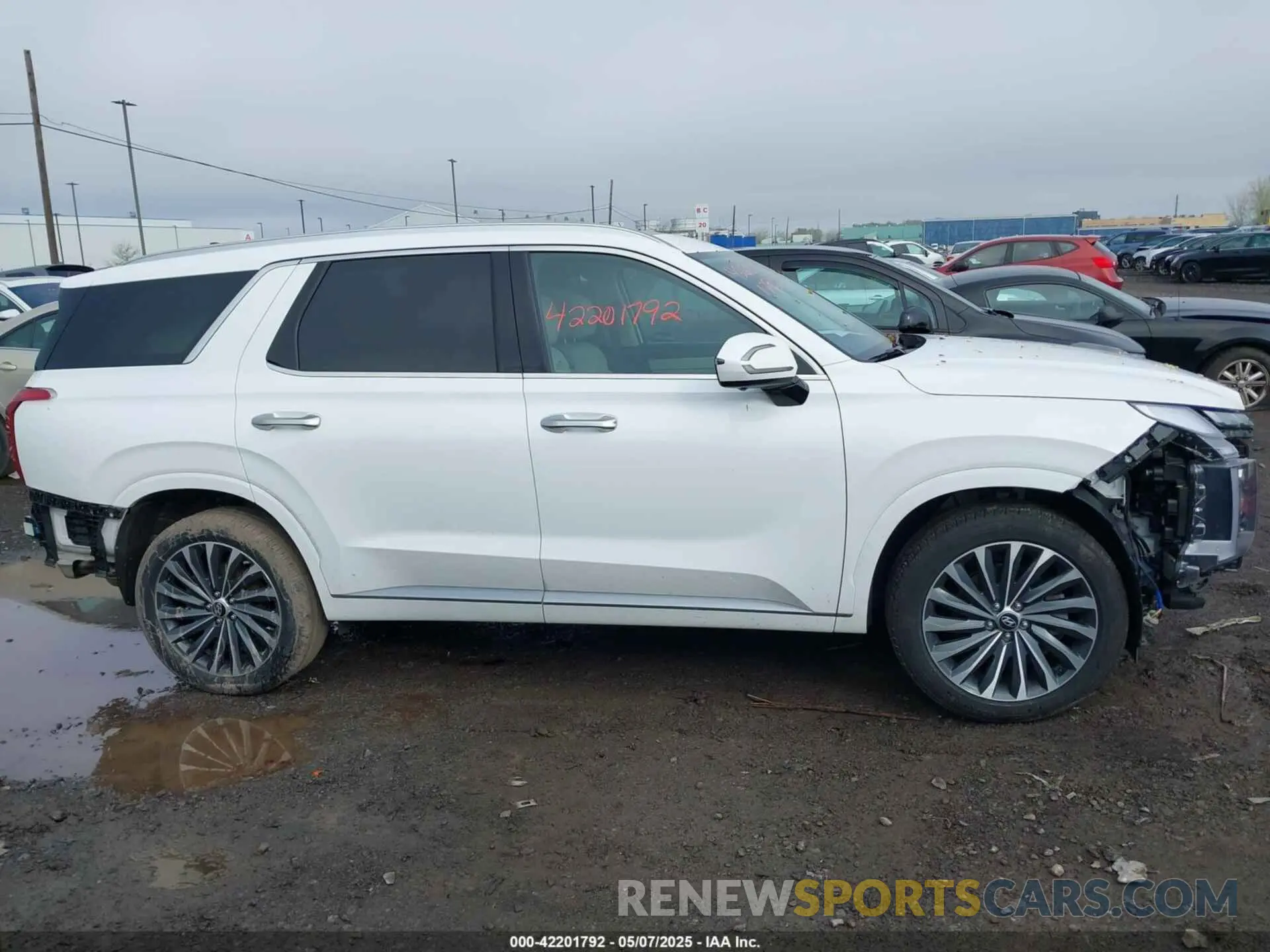 13 fotografías del automóvil dañado KM8R7DGE7RU711241 HYUNDAI PALISADE 2024