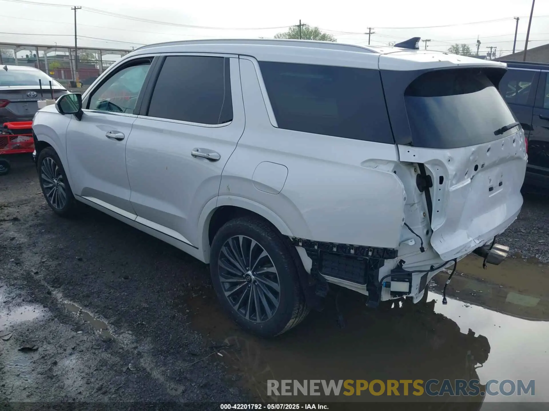 3 fotografías del automóvil dañado KM8R7DGE7RU711241 HYUNDAI PALISADE 2024