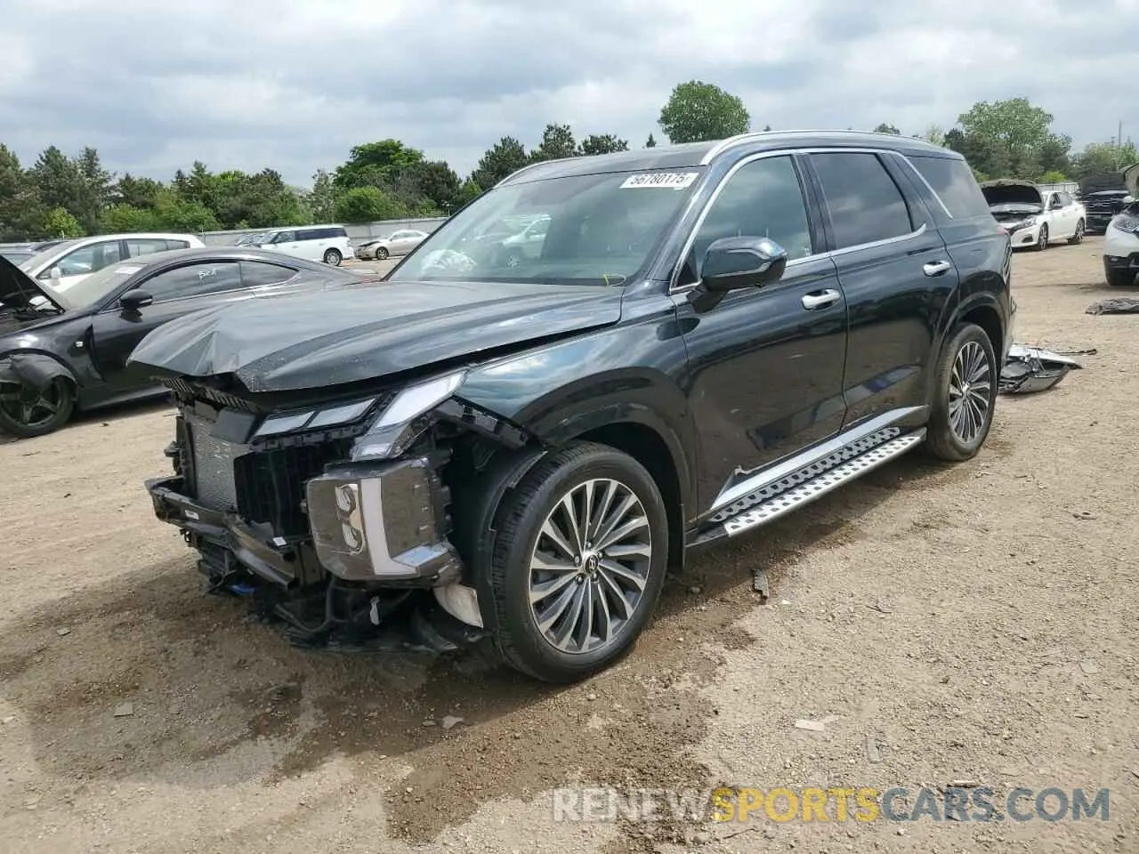 1 fotografías del automóvil dañado KM8R7DGE8RU656184 HYUNDAI PALISADE 2024