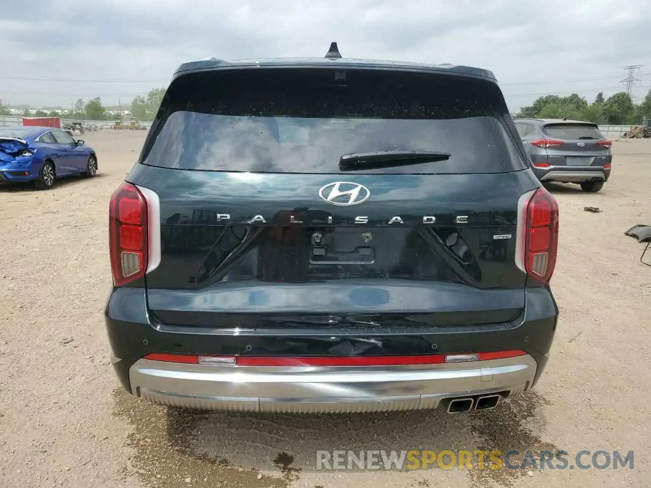 6 fotografías del automóvil dañado KM8R7DGE8RU656184 HYUNDAI PALISADE 2024