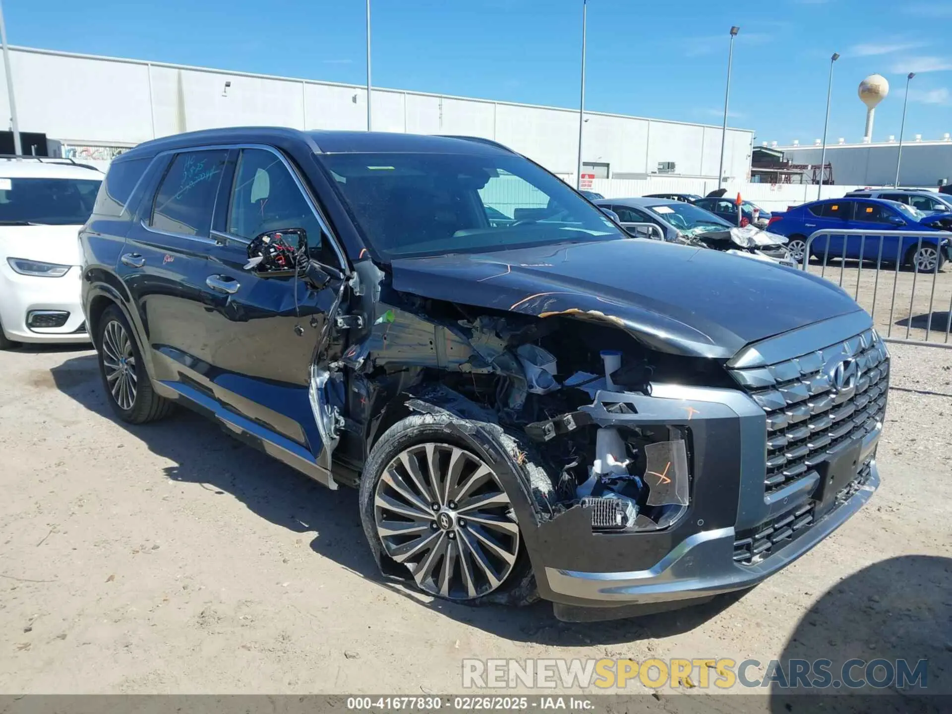 1 fotografías del automóvil dañado KM8R7DGE8RU717307 HYUNDAI PALISADE 2024