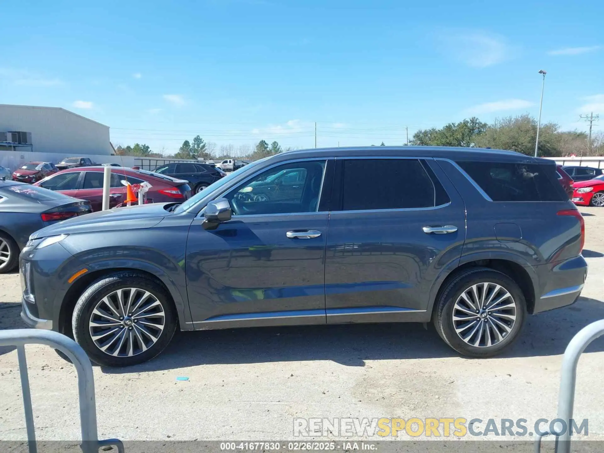 14 fotografías del automóvil dañado KM8R7DGE8RU717307 HYUNDAI PALISADE 2024