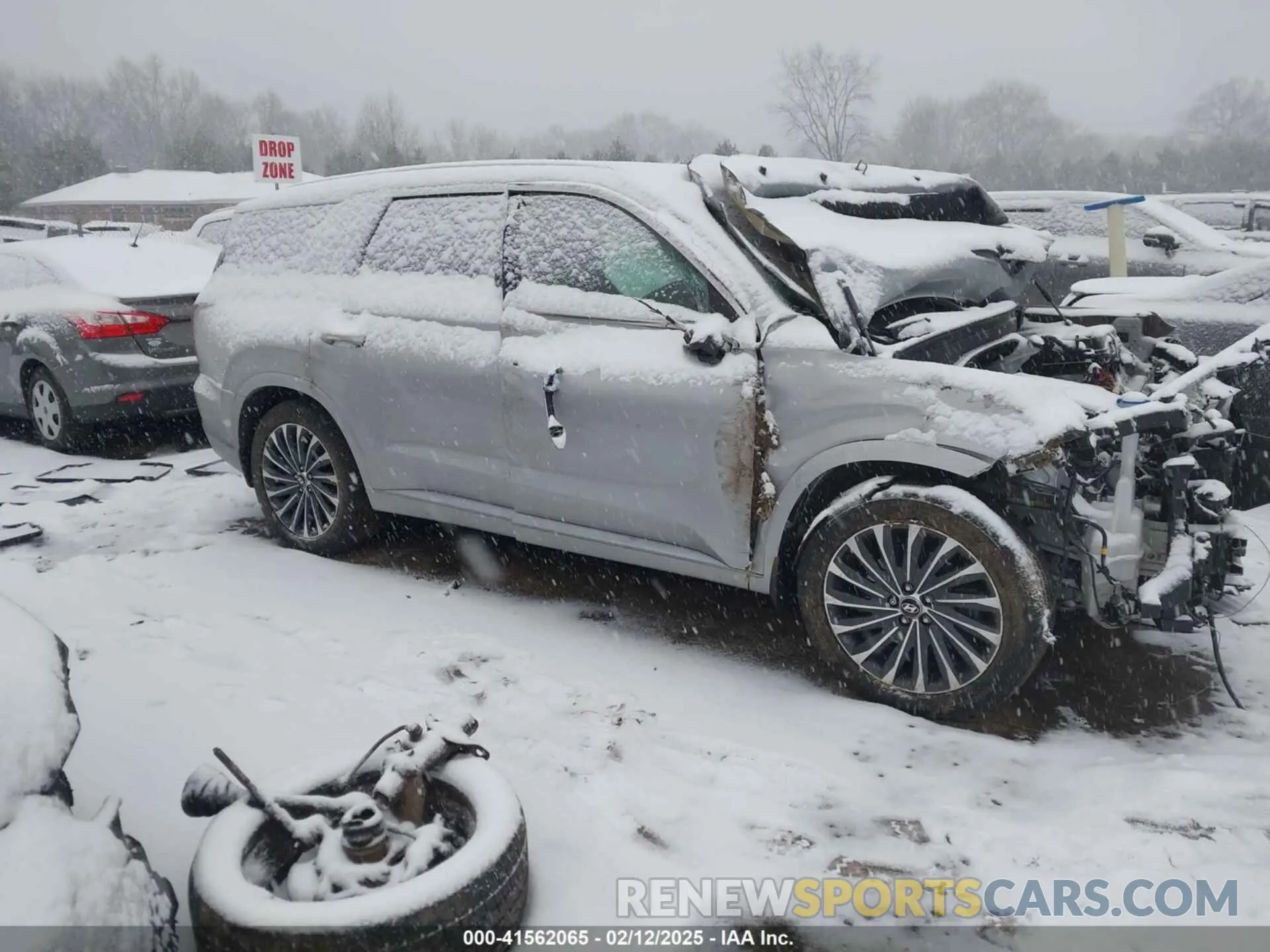 14 fotografías del automóvil dañado KM8R7DGE9RU683636 HYUNDAI PALISADE 2024