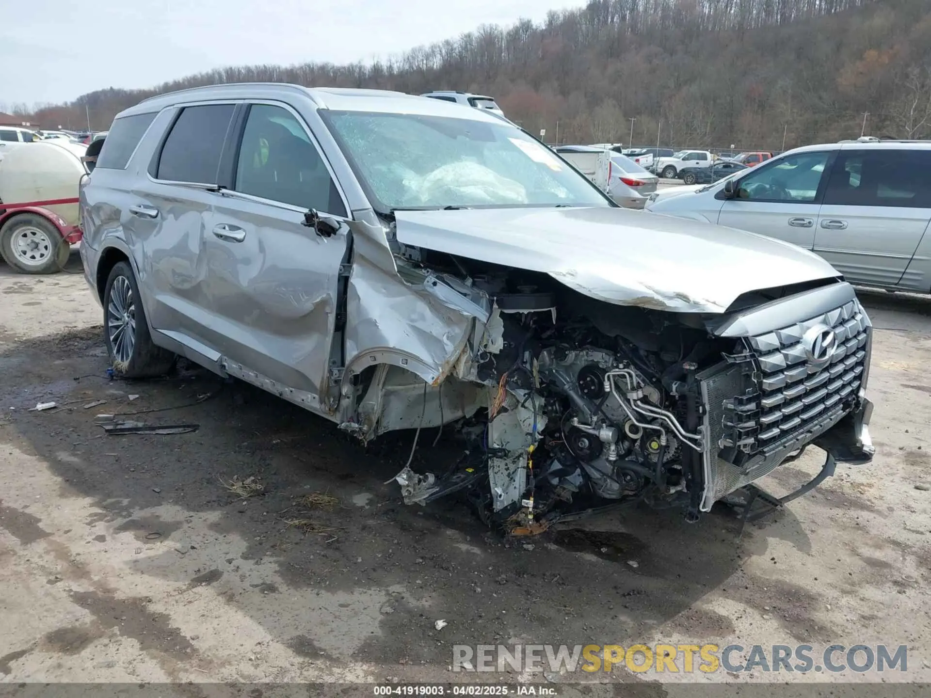 1 fotografías del automóvil dañado KM8R7DGE9RU692725 HYUNDAI PALISADE 2024