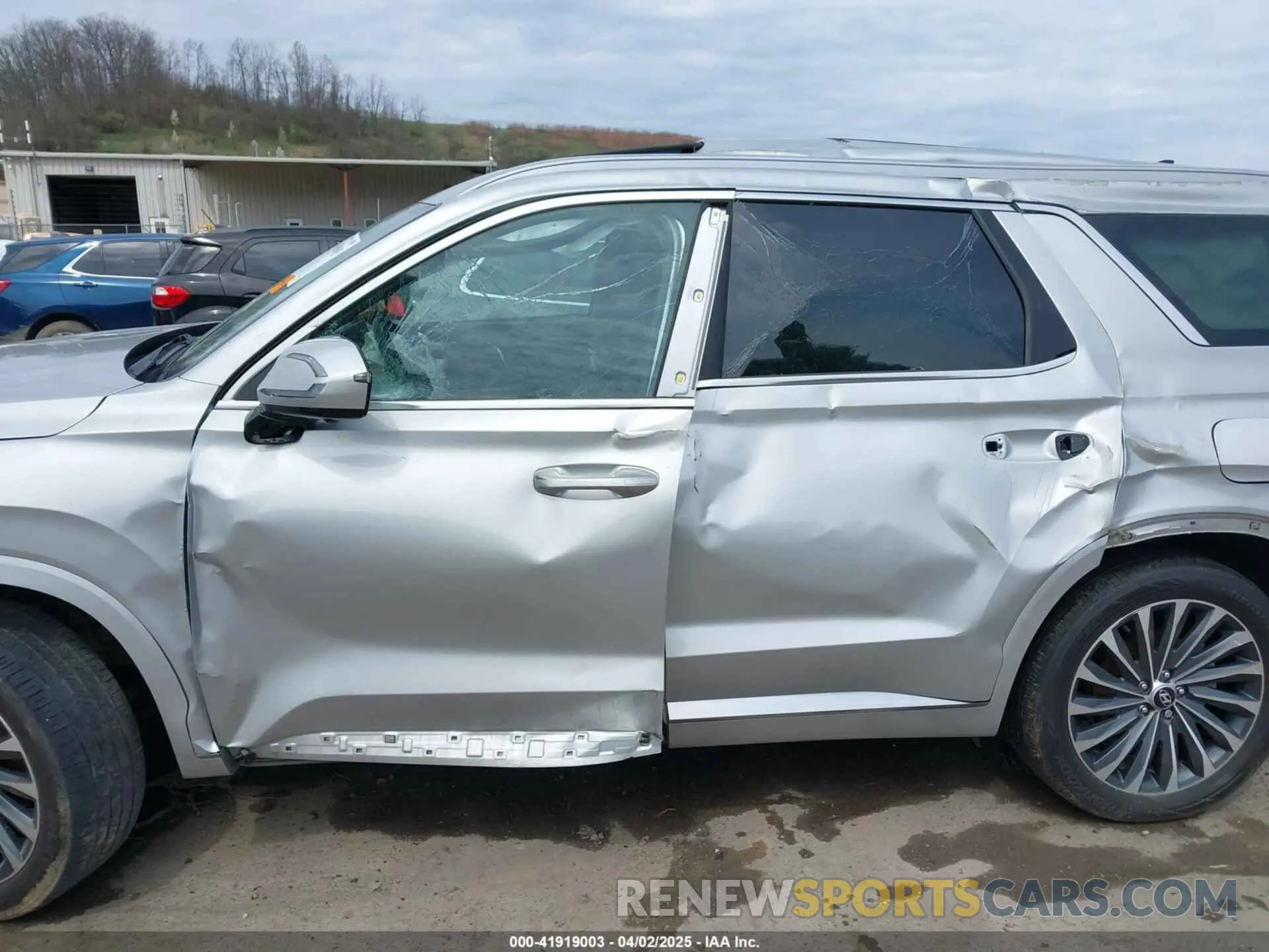 14 fotografías del automóvil dañado KM8R7DGE9RU692725 HYUNDAI PALISADE 2024