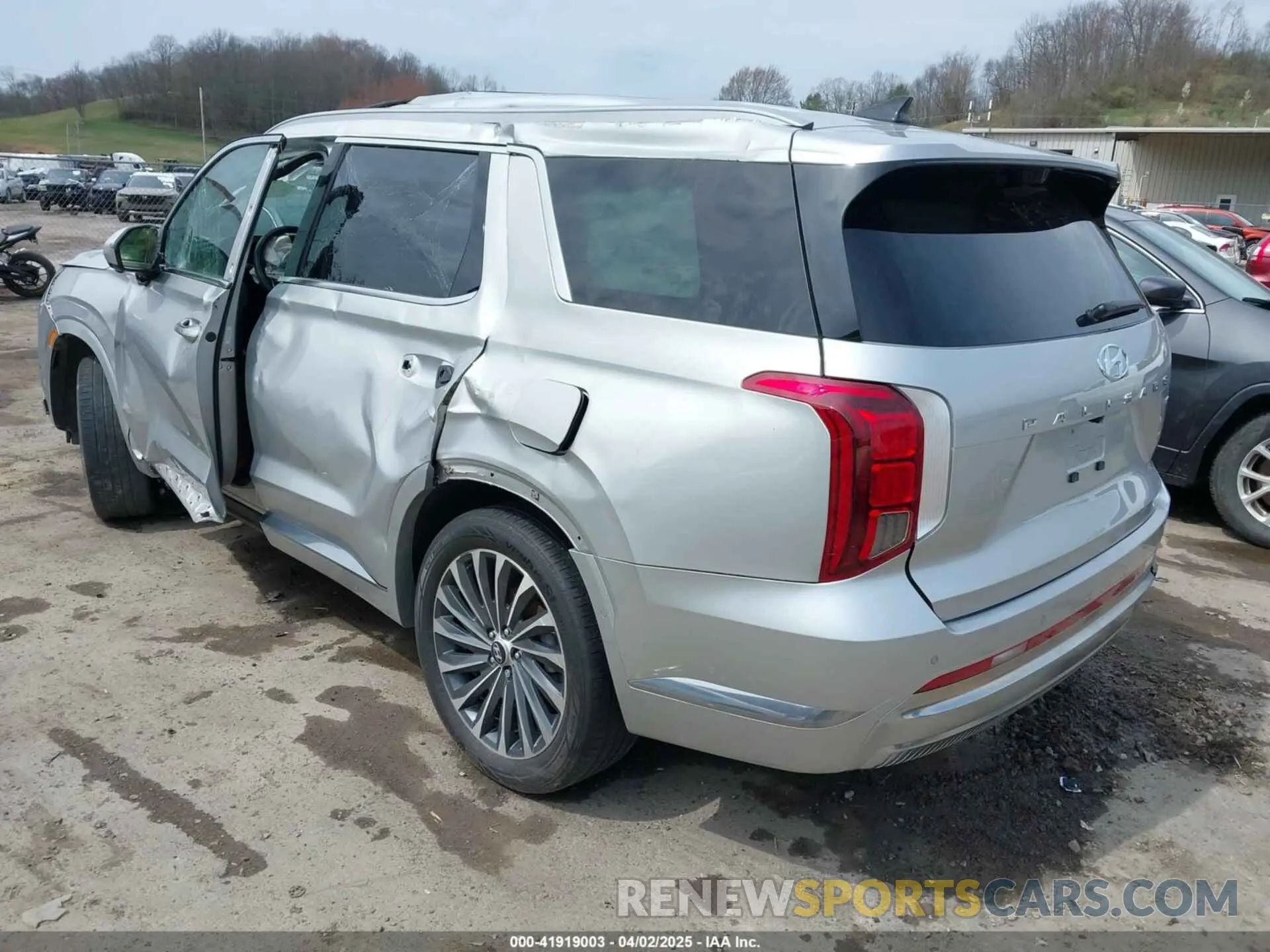 3 fotografías del automóvil dañado KM8R7DGE9RU692725 HYUNDAI PALISADE 2024
