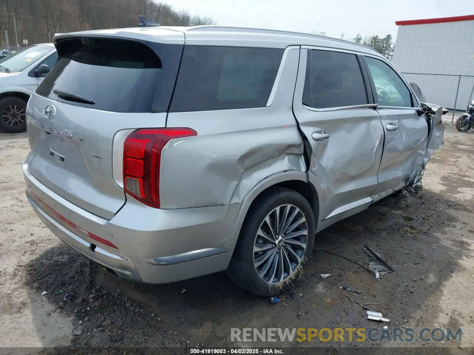 4 fotografías del automóvil dañado KM8R7DGE9RU692725 HYUNDAI PALISADE 2024