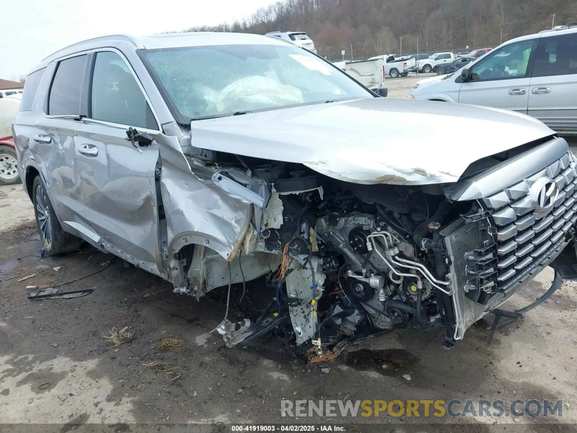 6 fotografías del automóvil dañado KM8R7DGE9RU692725 HYUNDAI PALISADE 2024