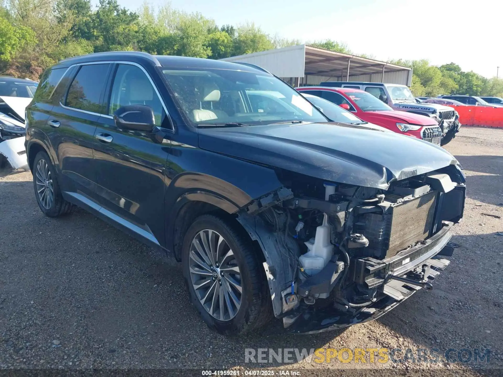 1 fotografías del automóvil dañado KM8R7DGE9RU713380 HYUNDAI PALISADE 2024