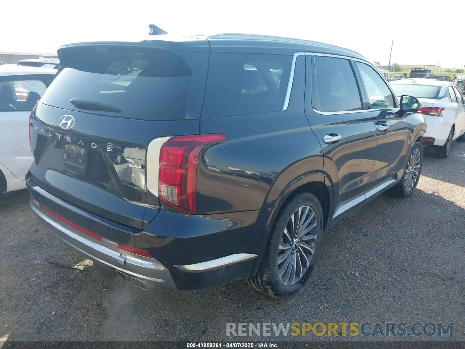 4 fotografías del automóvil dañado KM8R7DGE9RU713380 HYUNDAI PALISADE 2024