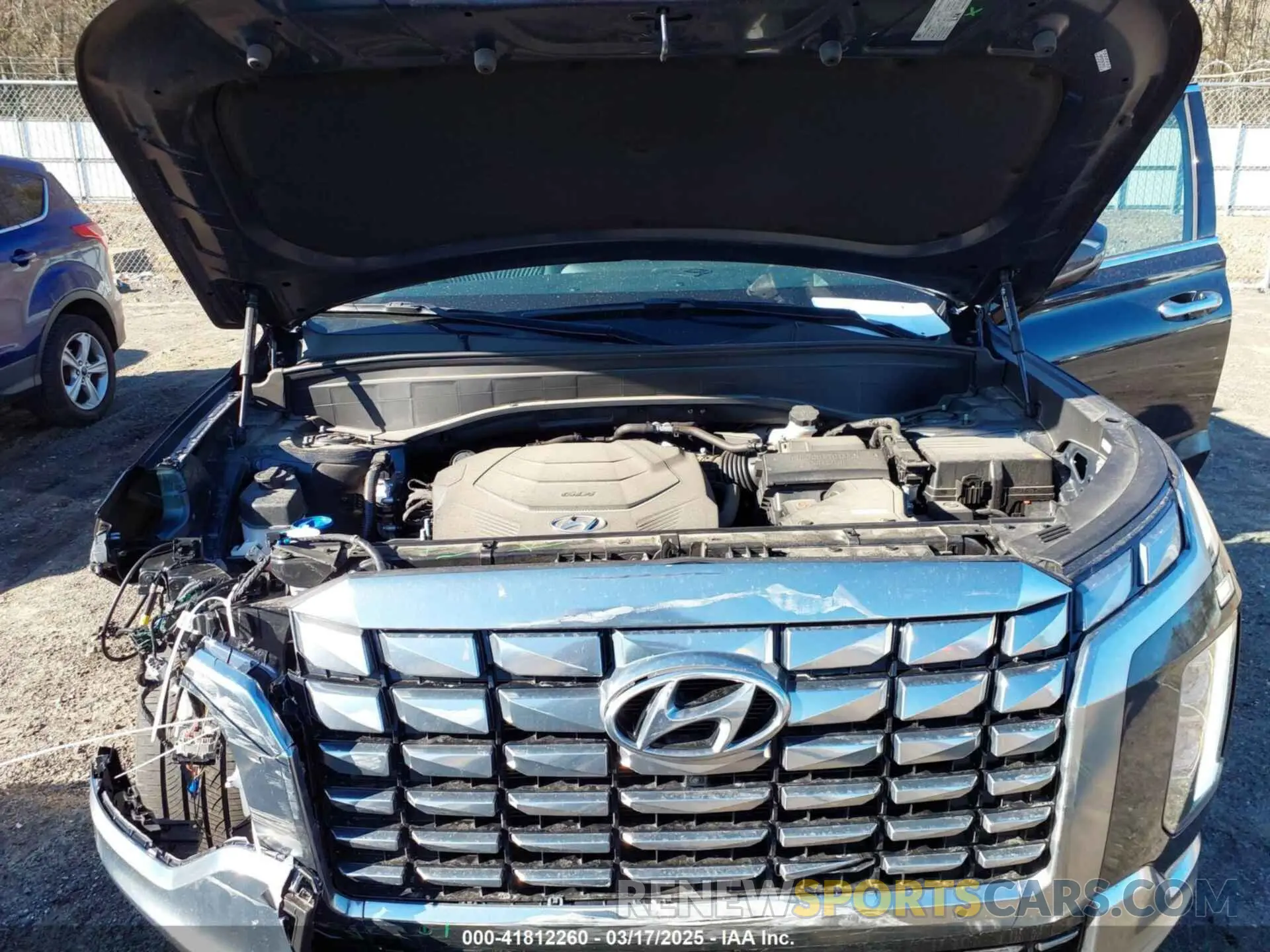 10 fotografías del automóvil dañado KM8R7DGE9RU729191 HYUNDAI PALISADE 2024