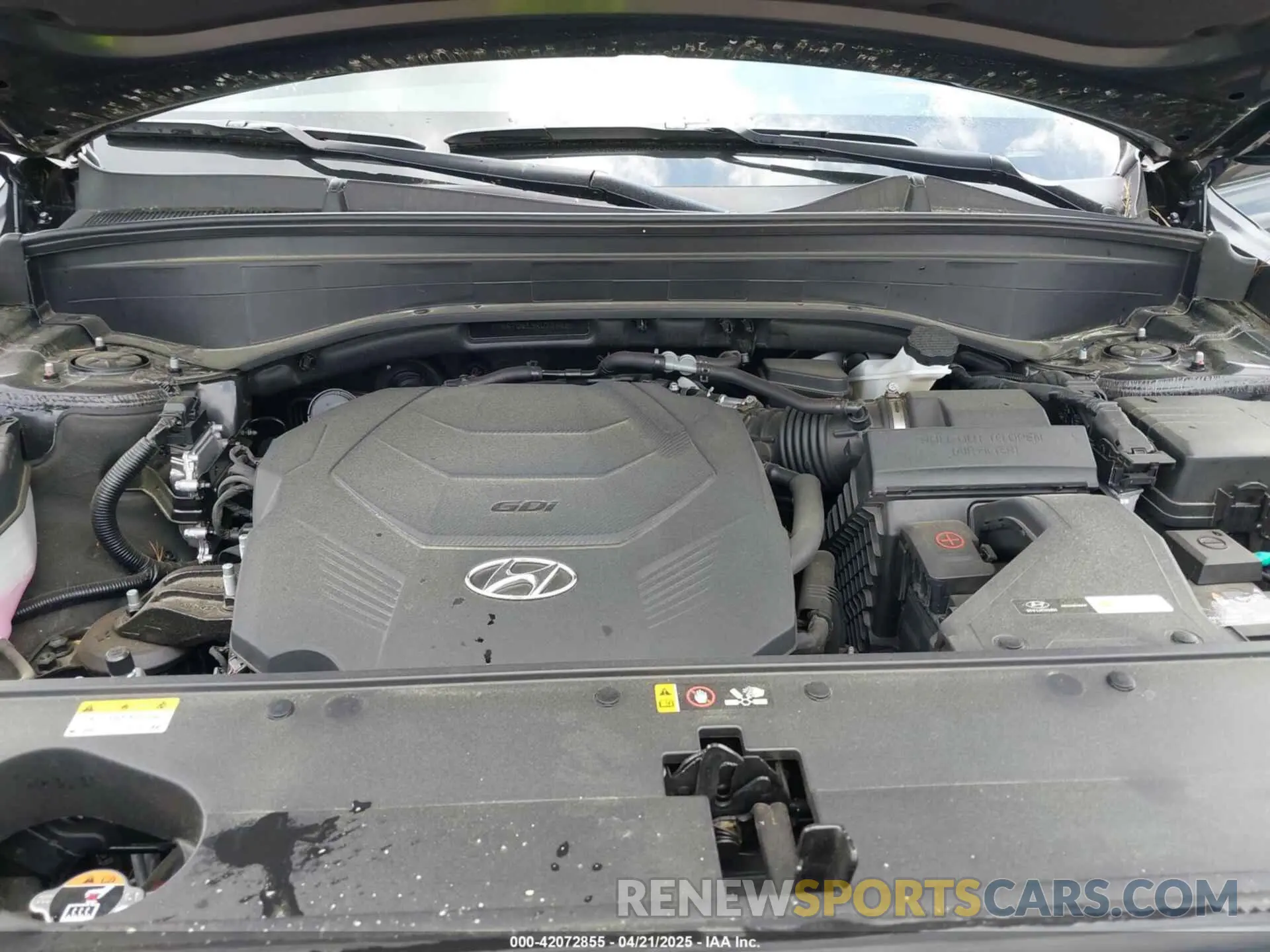 10 fotografías del automóvil dañado KM8R7DGE9RU739025 HYUNDAI PALISADE 2024