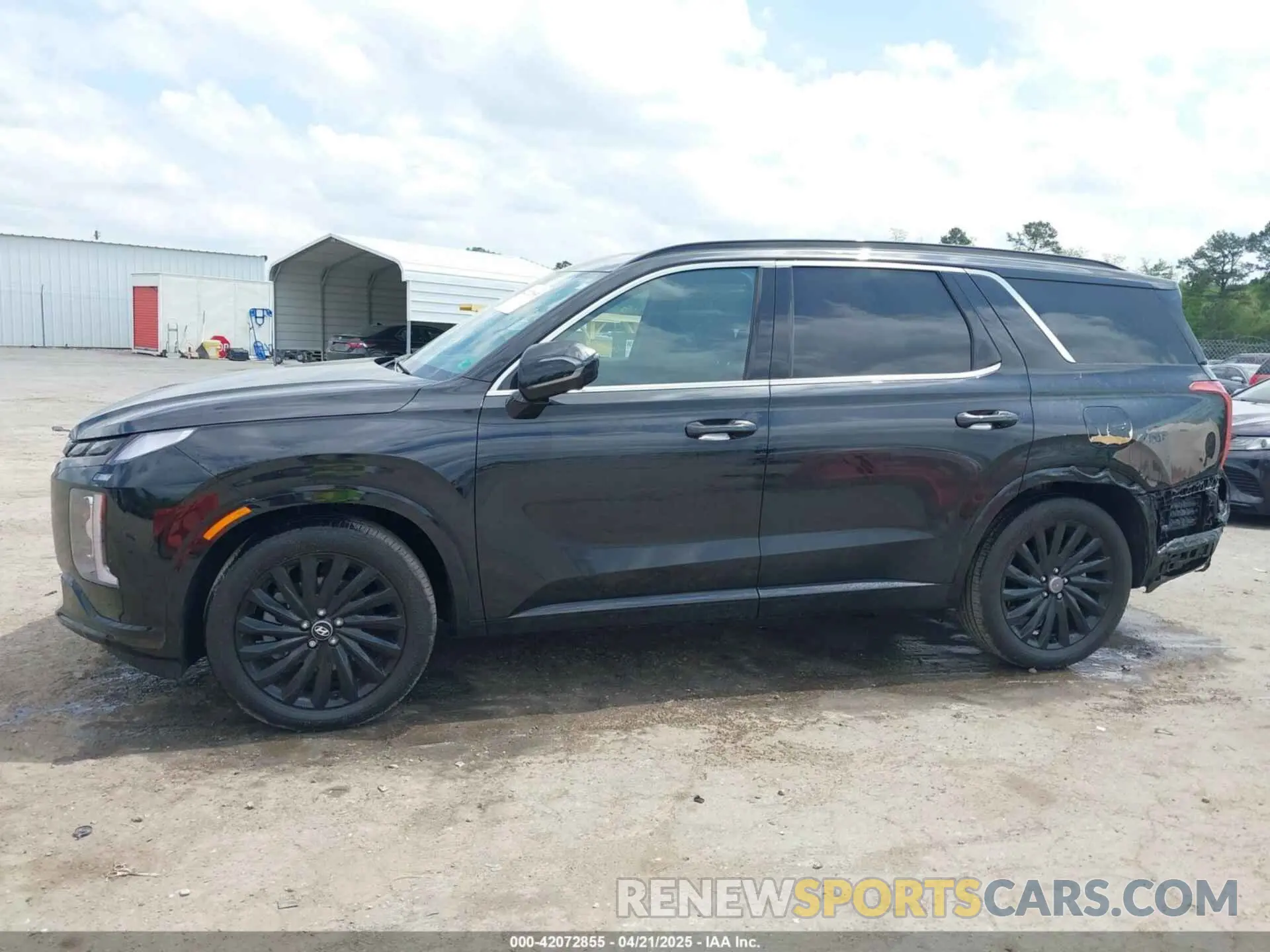 14 fotografías del automóvil dañado KM8R7DGE9RU739025 HYUNDAI PALISADE 2024
