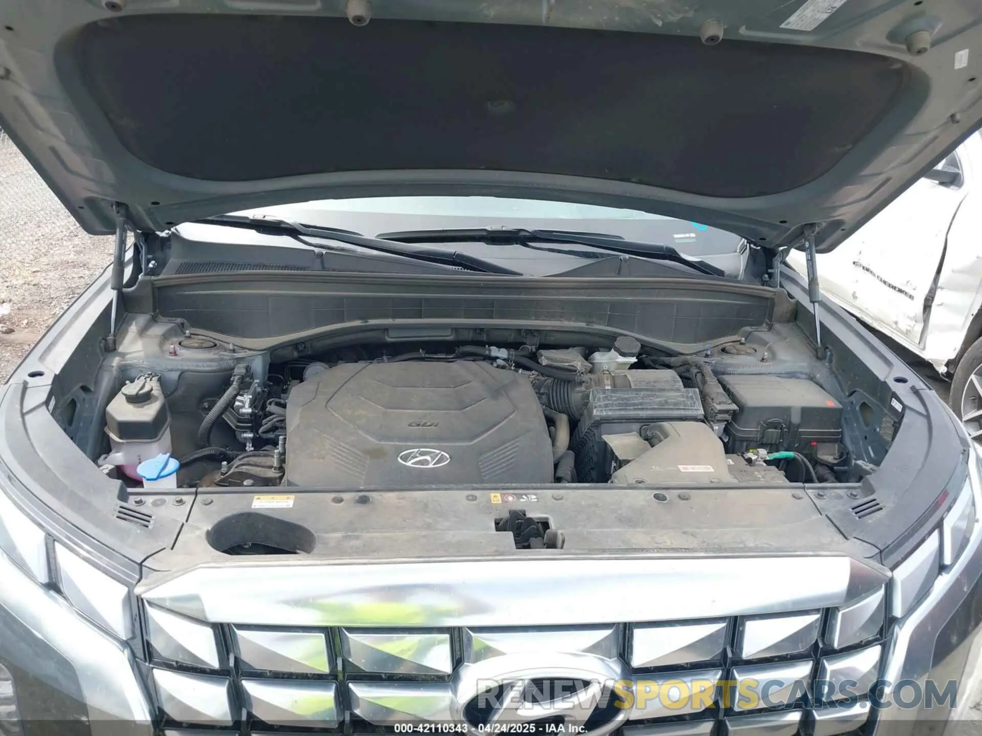 10 fotografías del automóvil dañado KM8R7DGEXRU681765 HYUNDAI PALISADE 2024
