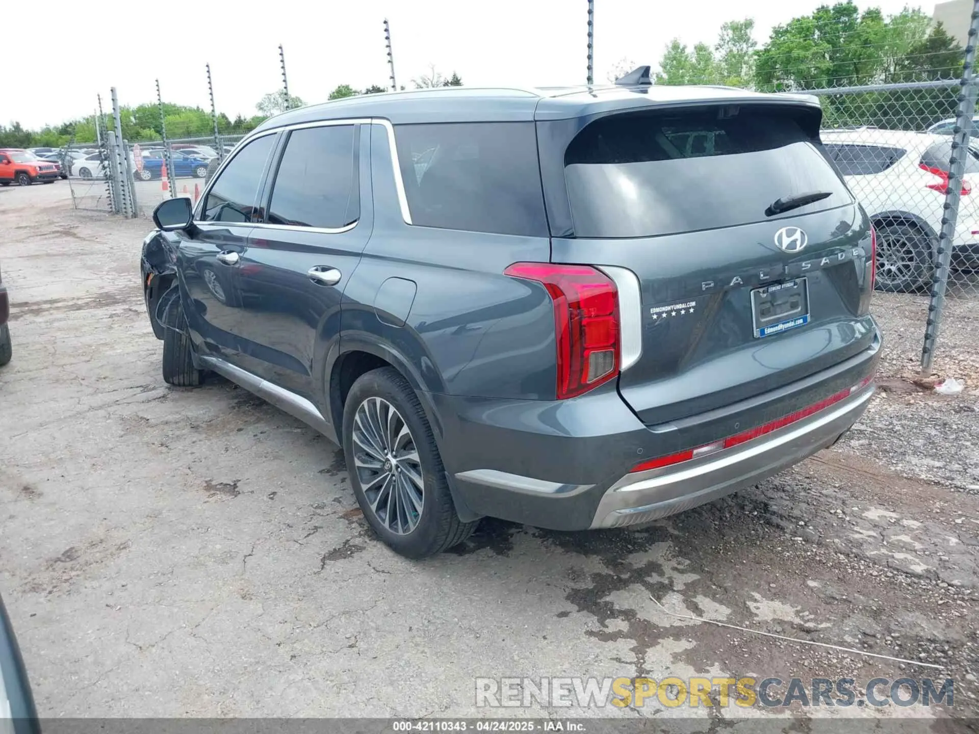 3 fotografías del automóvil dañado KM8R7DGEXRU681765 HYUNDAI PALISADE 2024