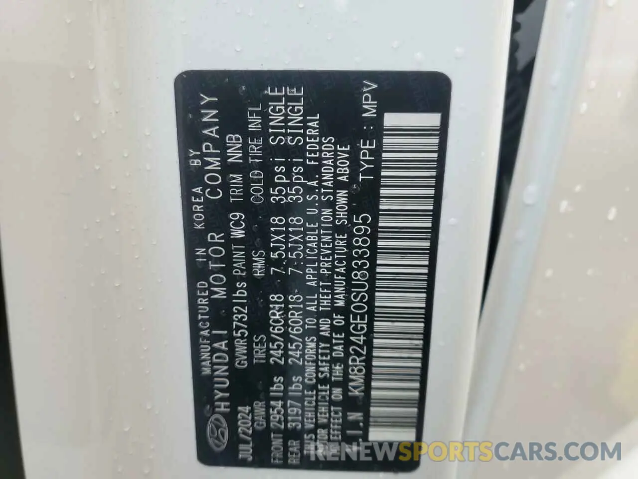 13 fotografías del automóvil dañado KM8R24GE0SU833895 HYUNDAI PALISADE 2025