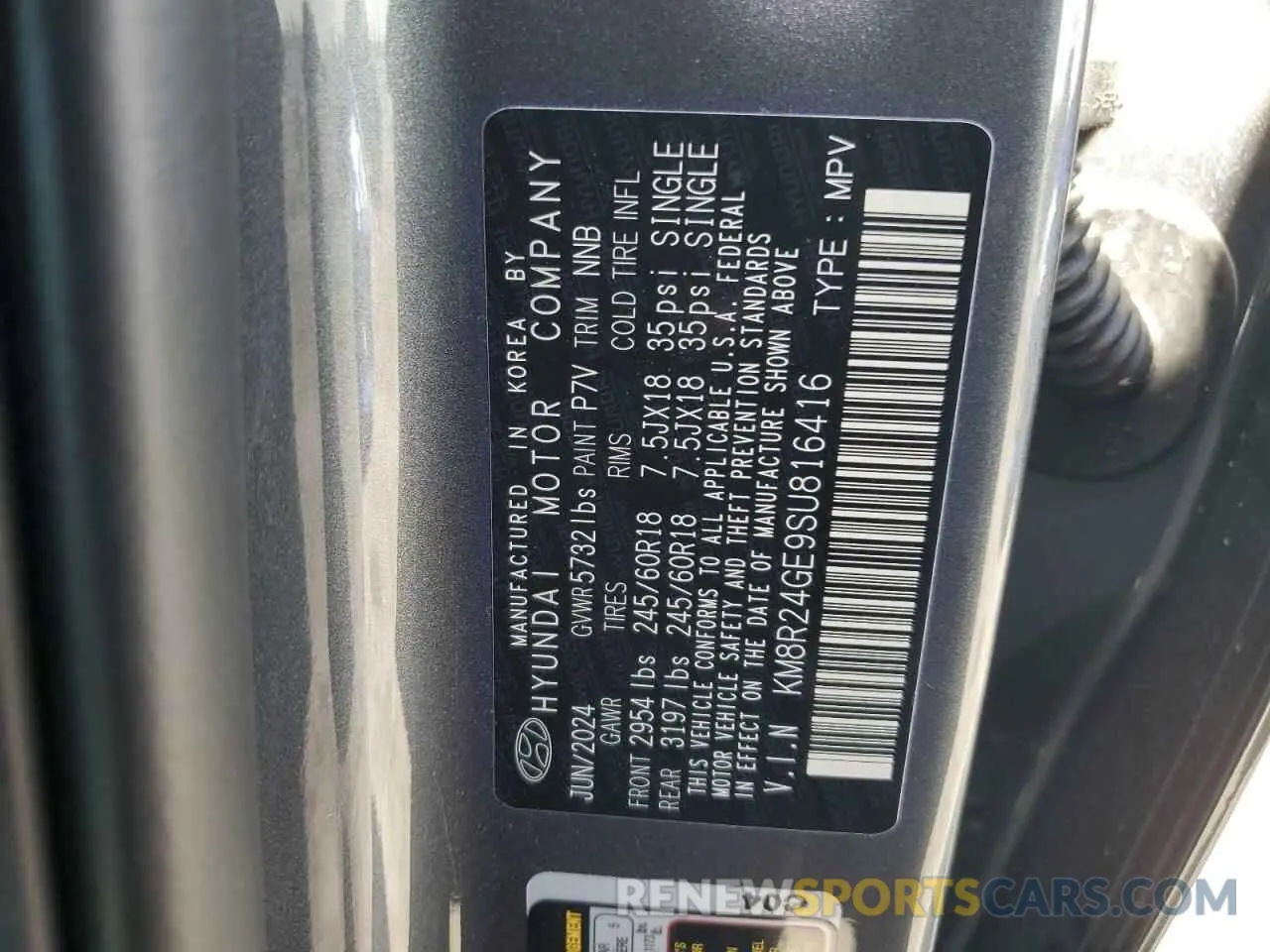 13 fotografías del automóvil dañado KM8R24GE9SU816416 HYUNDAI PALISADE 2025