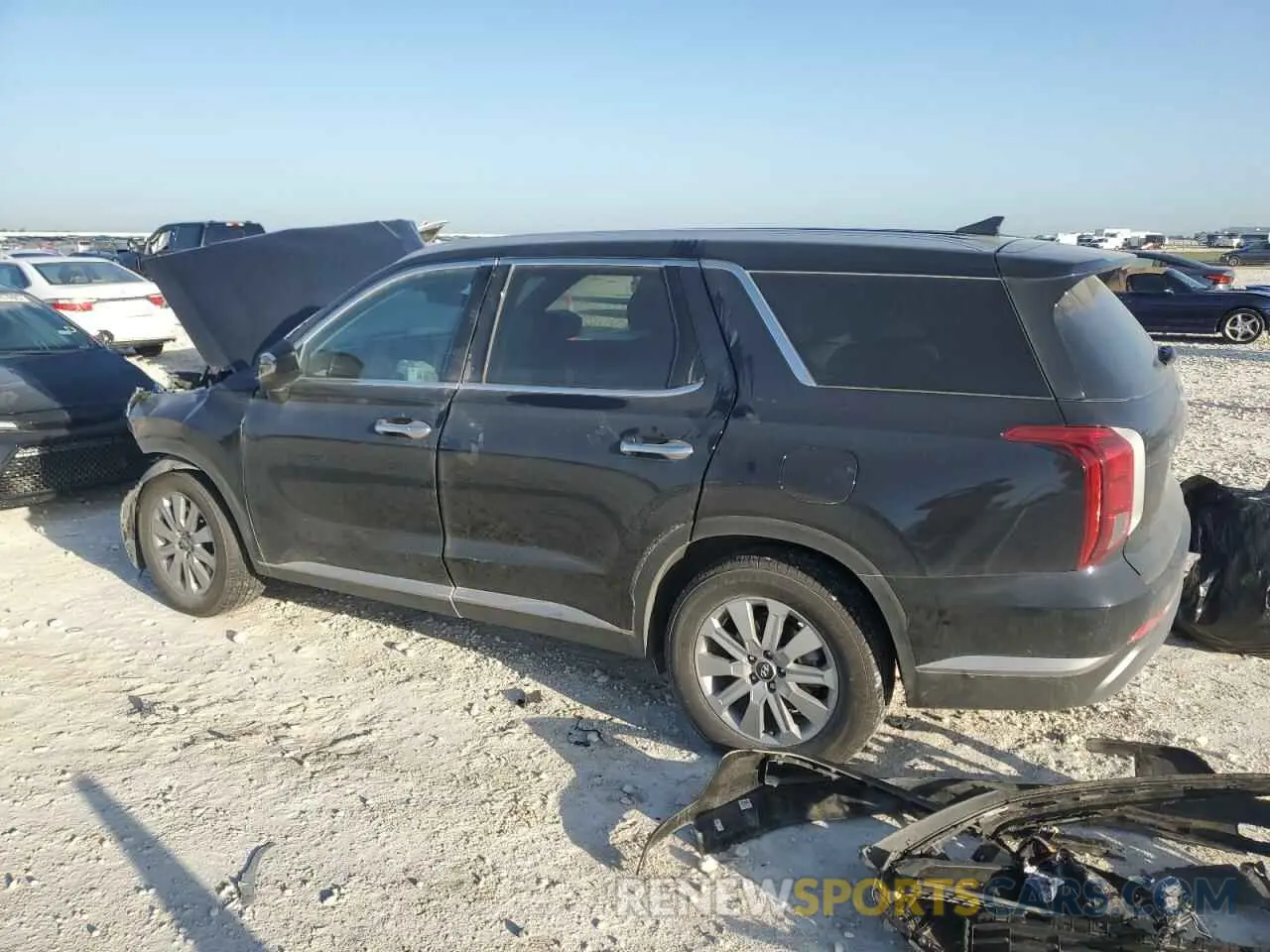 2 fotografías del automóvil dañado KM8R24GE9SU867978 HYUNDAI PALISADE 2025
