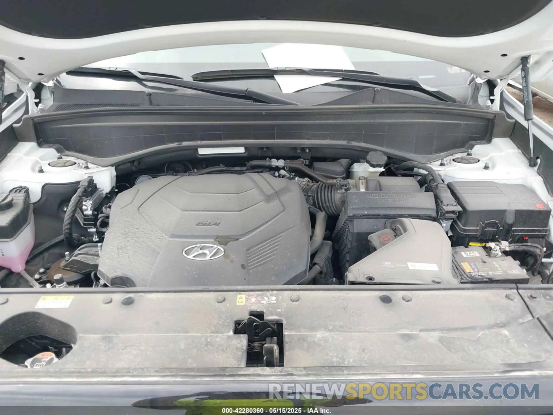 10 fotografías del automóvil dañado KM8R24GE9SU876048 HYUNDAI PALISADE 2025