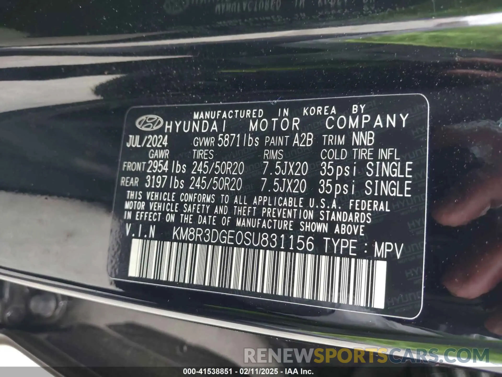 9 fotografías del automóvil dañado KM8R3DGE0SU831156 HYUNDAI PALISADE 2025
