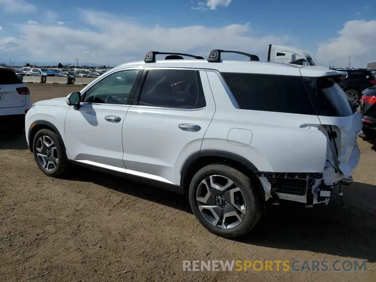2 fotografías del automóvil dañado KM8R4DGE0SU875011 HYUNDAI PALISADE 2025