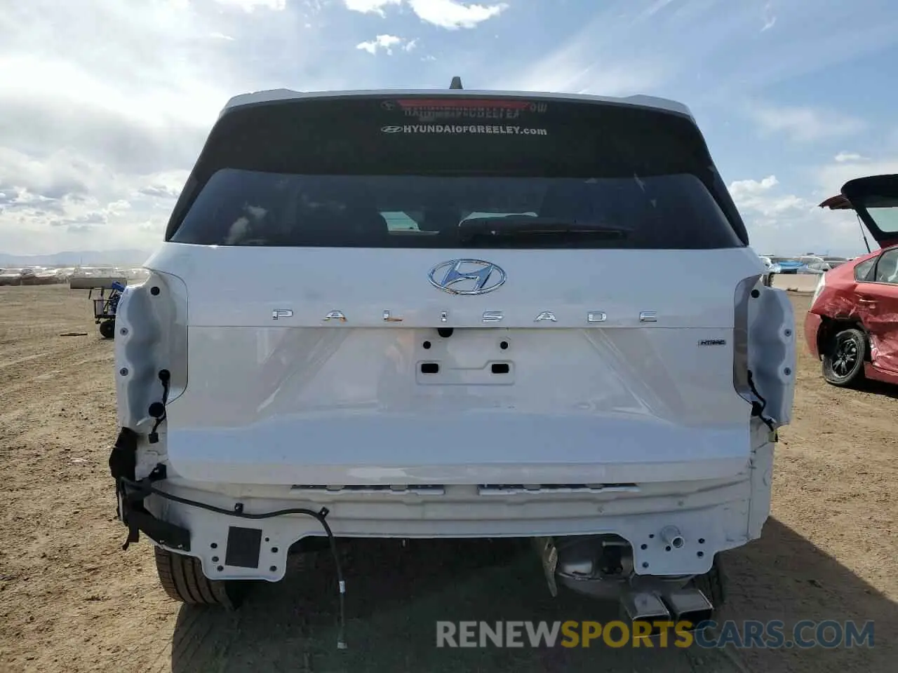 6 fotografías del automóvil dañado KM8R4DGE0SU875011 HYUNDAI PALISADE 2025