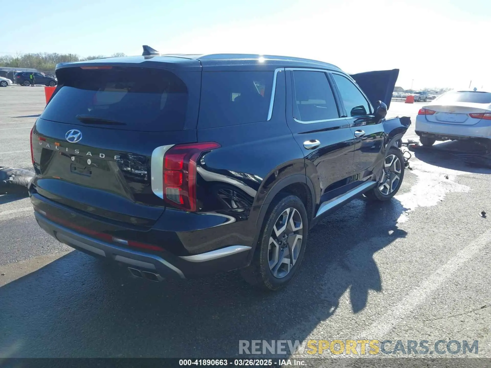 4 fotografías del automóvil dañado KM8R4DGE1SU857293 HYUNDAI PALISADE 2025
