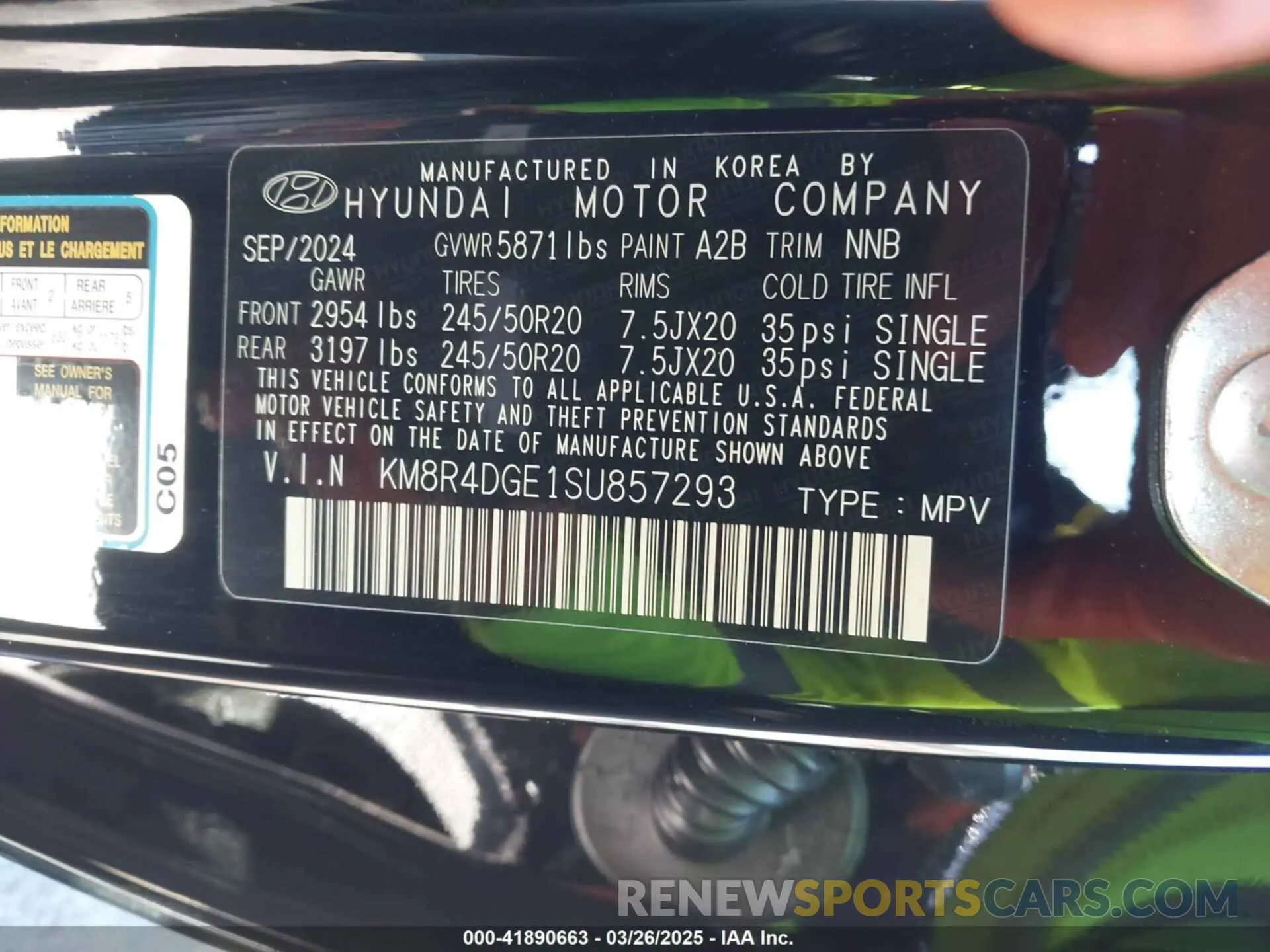 9 fotografías del automóvil dañado KM8R4DGE1SU857293 HYUNDAI PALISADE 2025