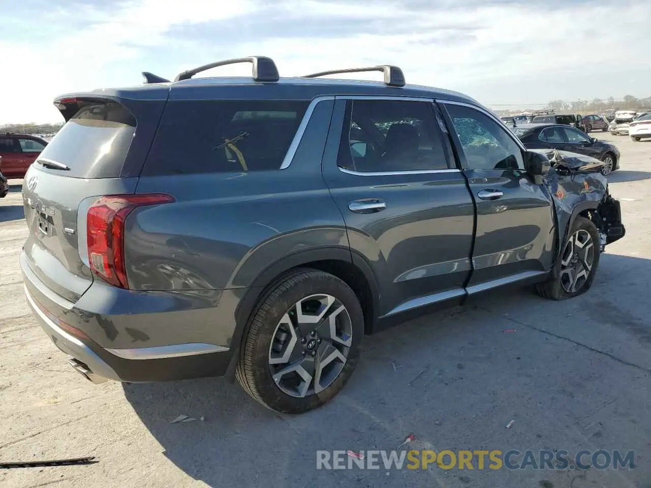 3 fotografías del automóvil dañado KM8R4DGE3SU846845 HYUNDAI PALISADE 2025