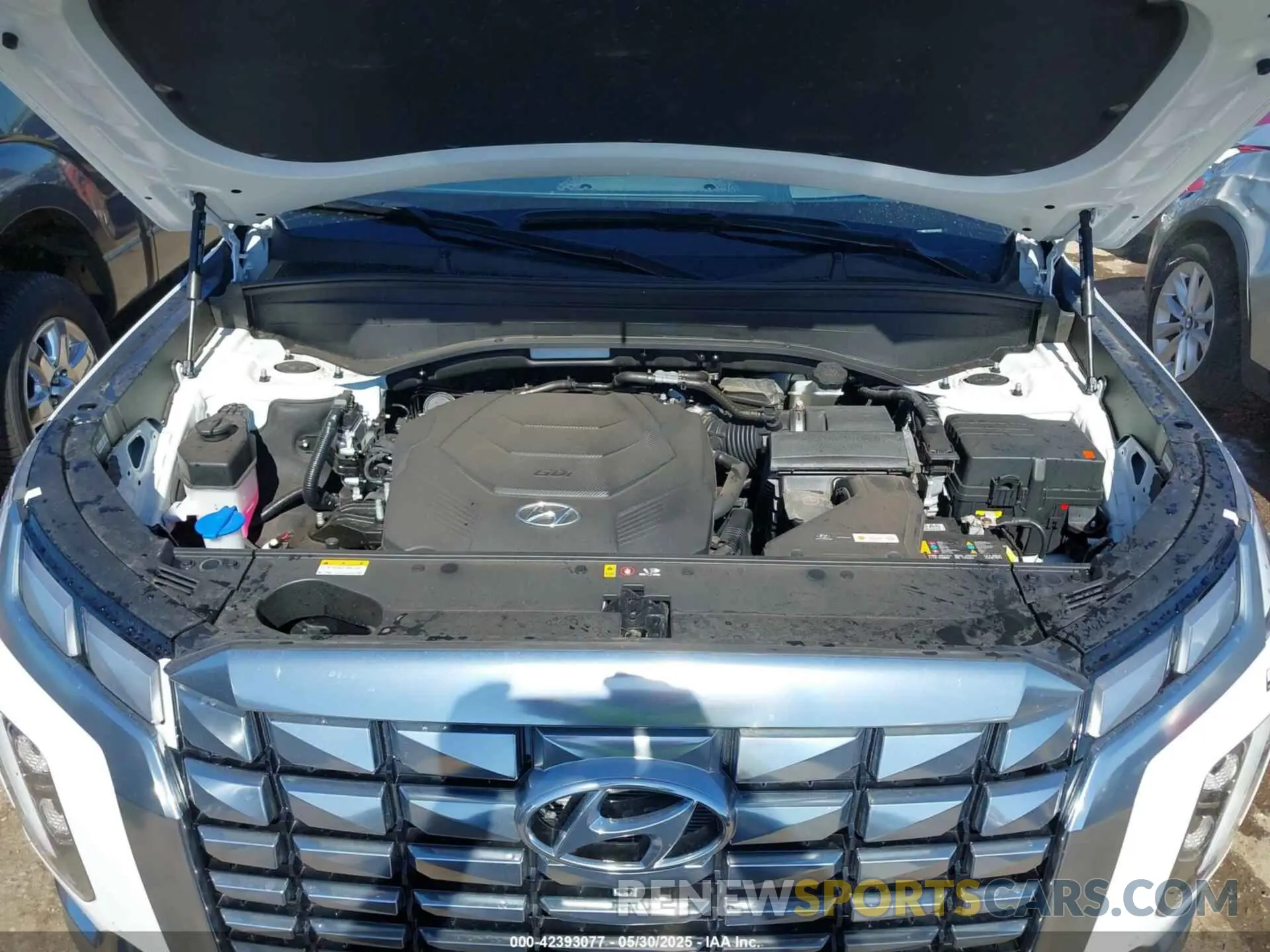 10 fotografías del automóvil dañado KM8R74GE0SU828200 HYUNDAI PALISADE 2025