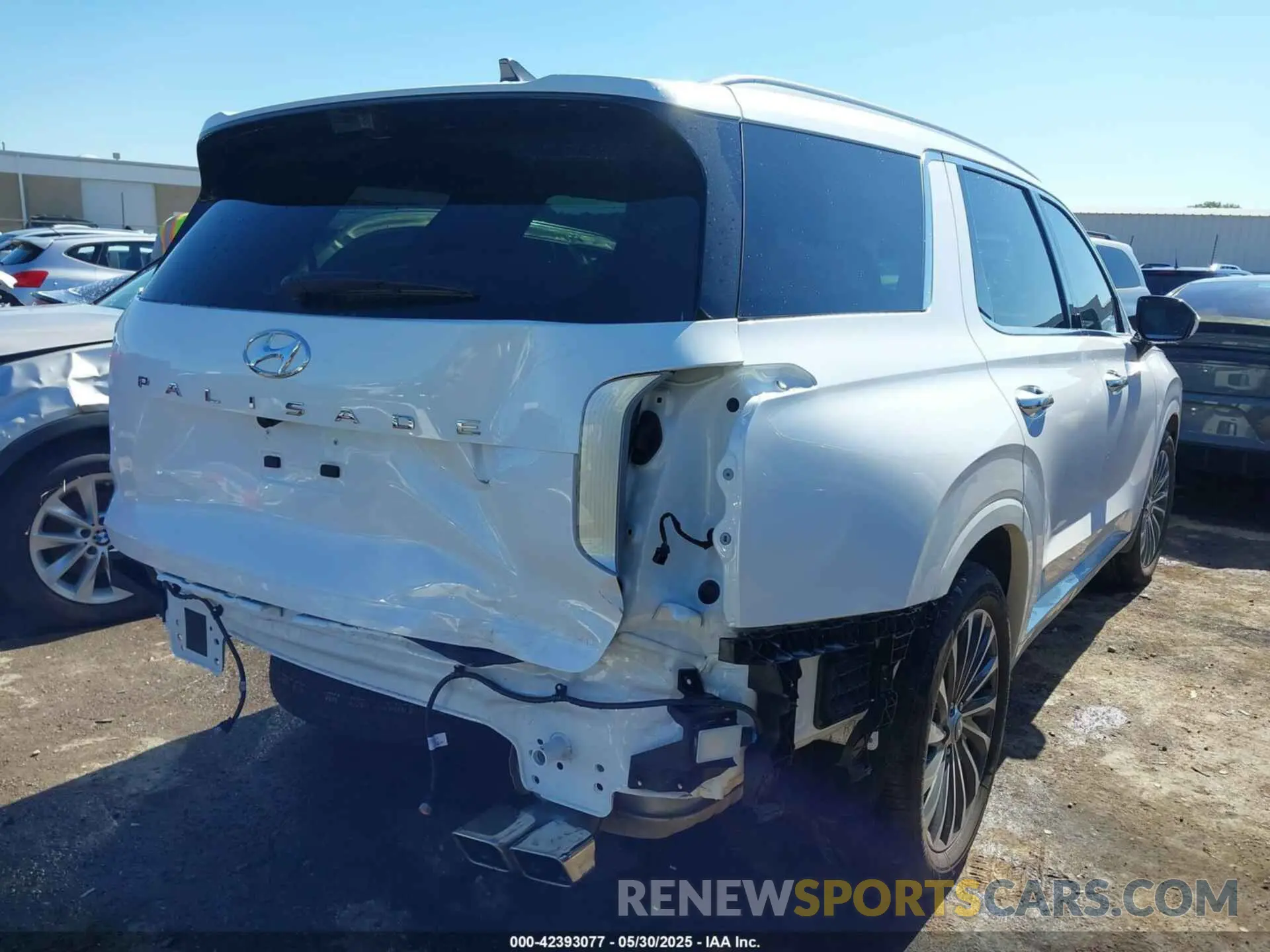 4 fotografías del automóvil dañado KM8R74GE0SU828200 HYUNDAI PALISADE 2025