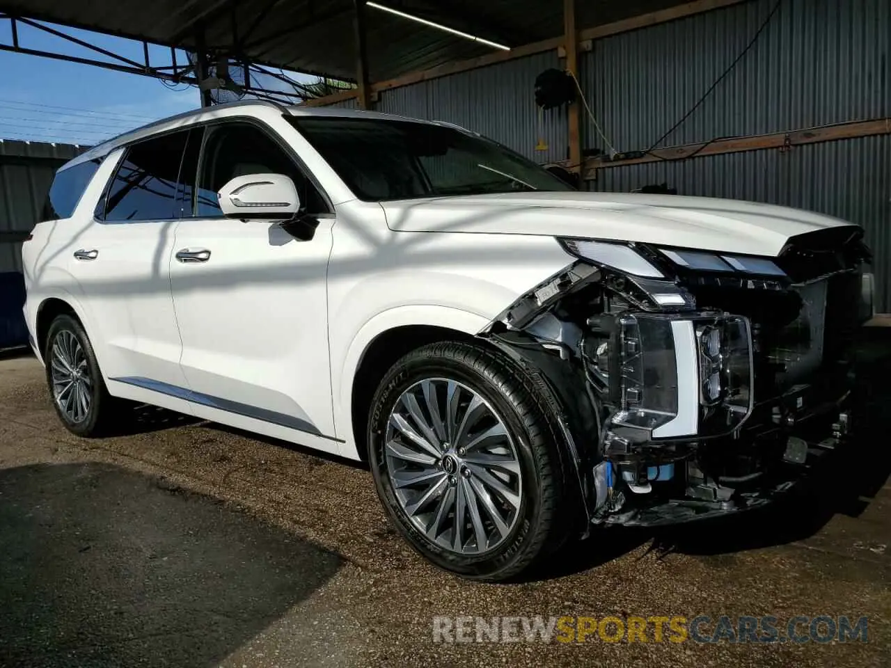 4 fotografías del automóvil dañado KM8R74GE3SU851342 HYUNDAI PALISADE 2025
