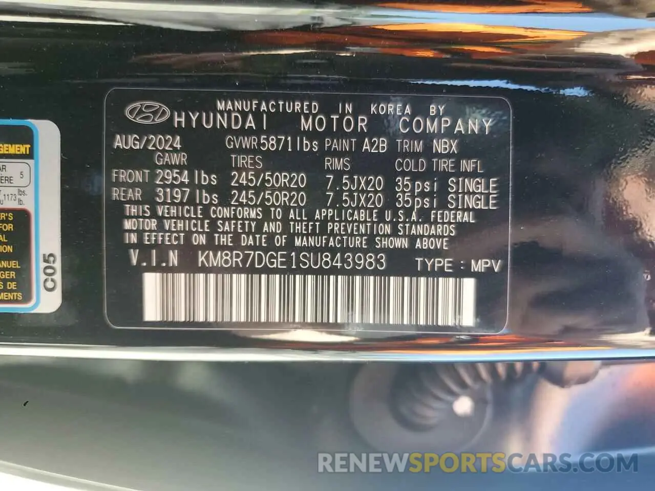 13 fotografías del automóvil dañado KM8R7DGE1SU843983 HYUNDAI PALISADE 2025