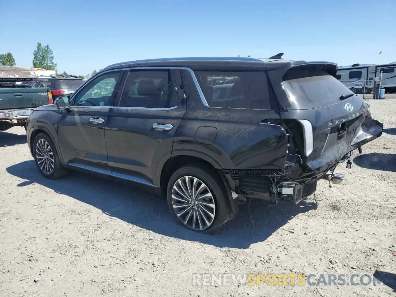 2 fotografías del automóvil dañado KM8R7DGE1SU843983 HYUNDAI PALISADE 2025